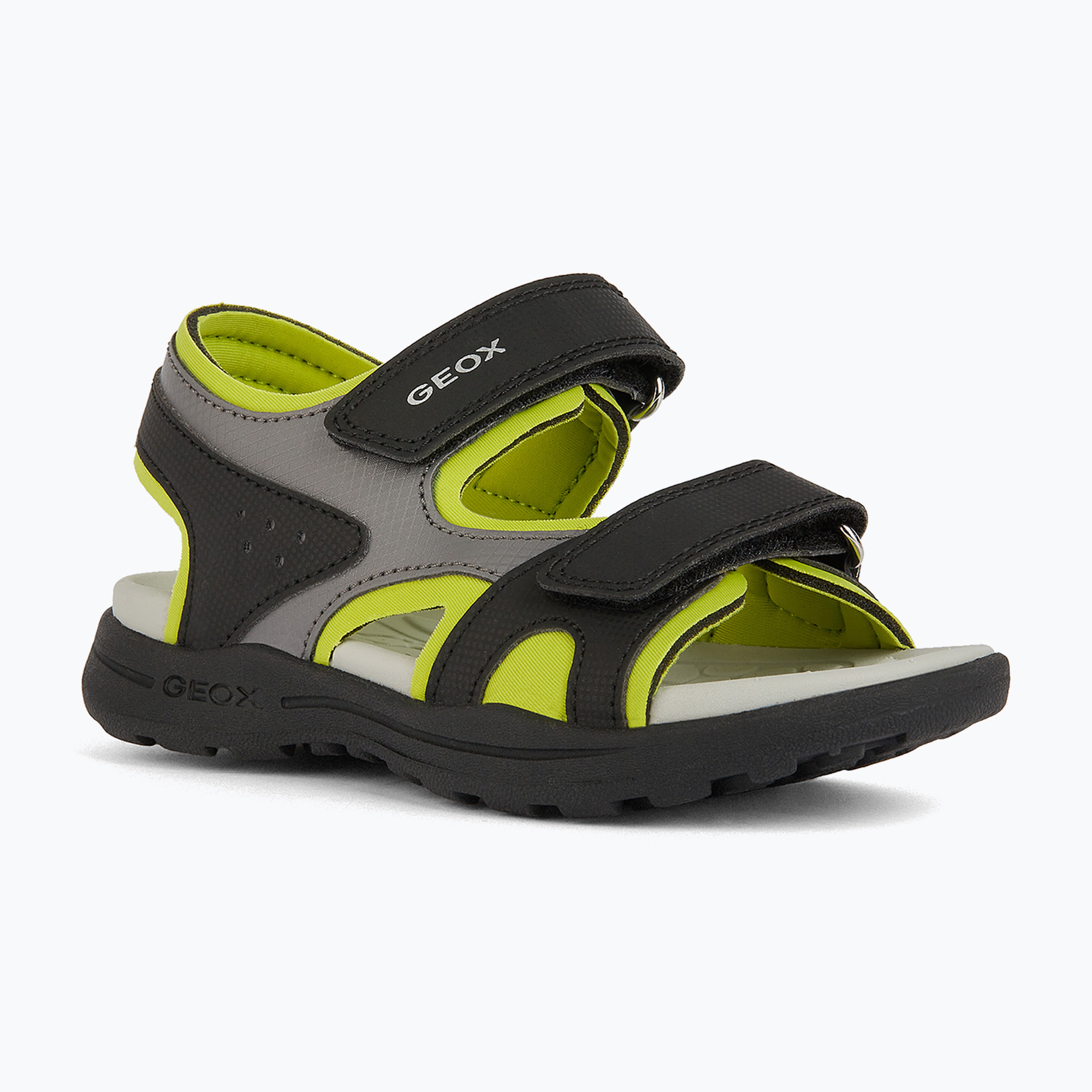 Detské sandále Geox Vaniett black/light green (Vaniett J455XC015CEC0802)