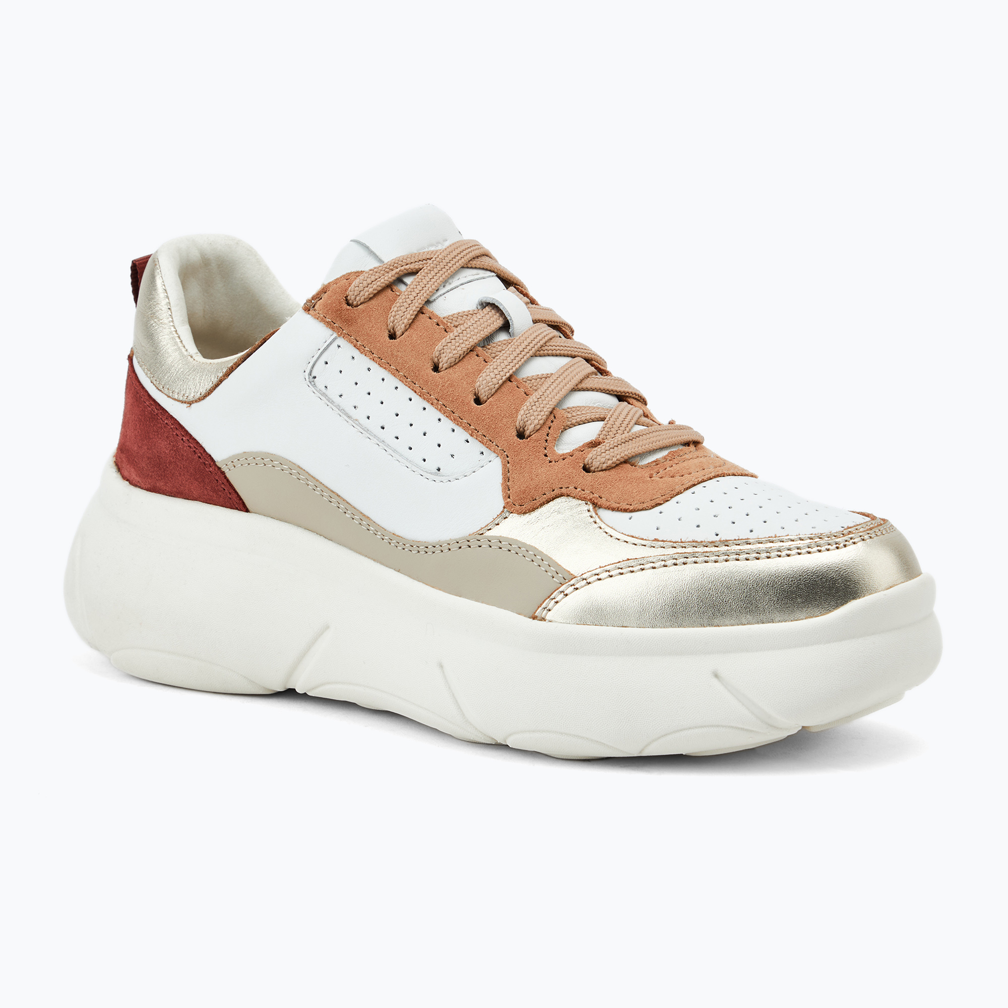 Dámska obuv Geox Nebula 2.0 X whire/light gold