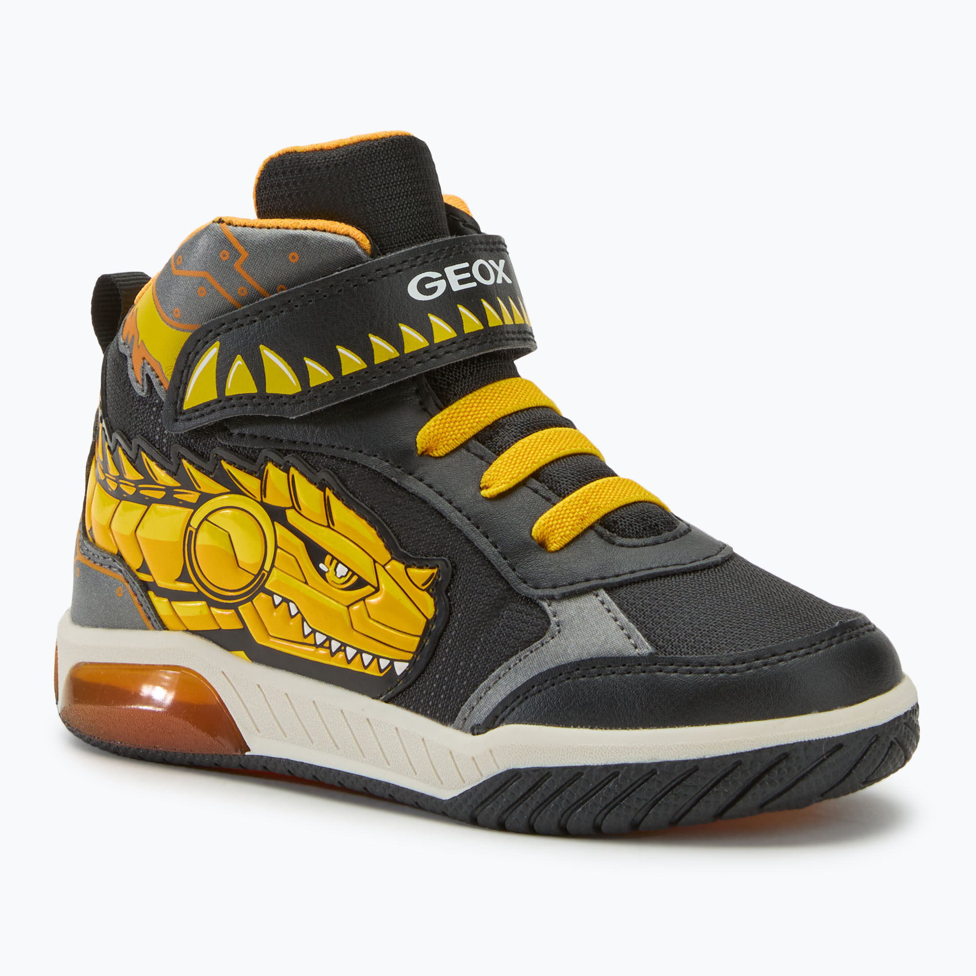 Juniorské topánky Geox Inek black/yellow (Inek J469CA011BCC0054)