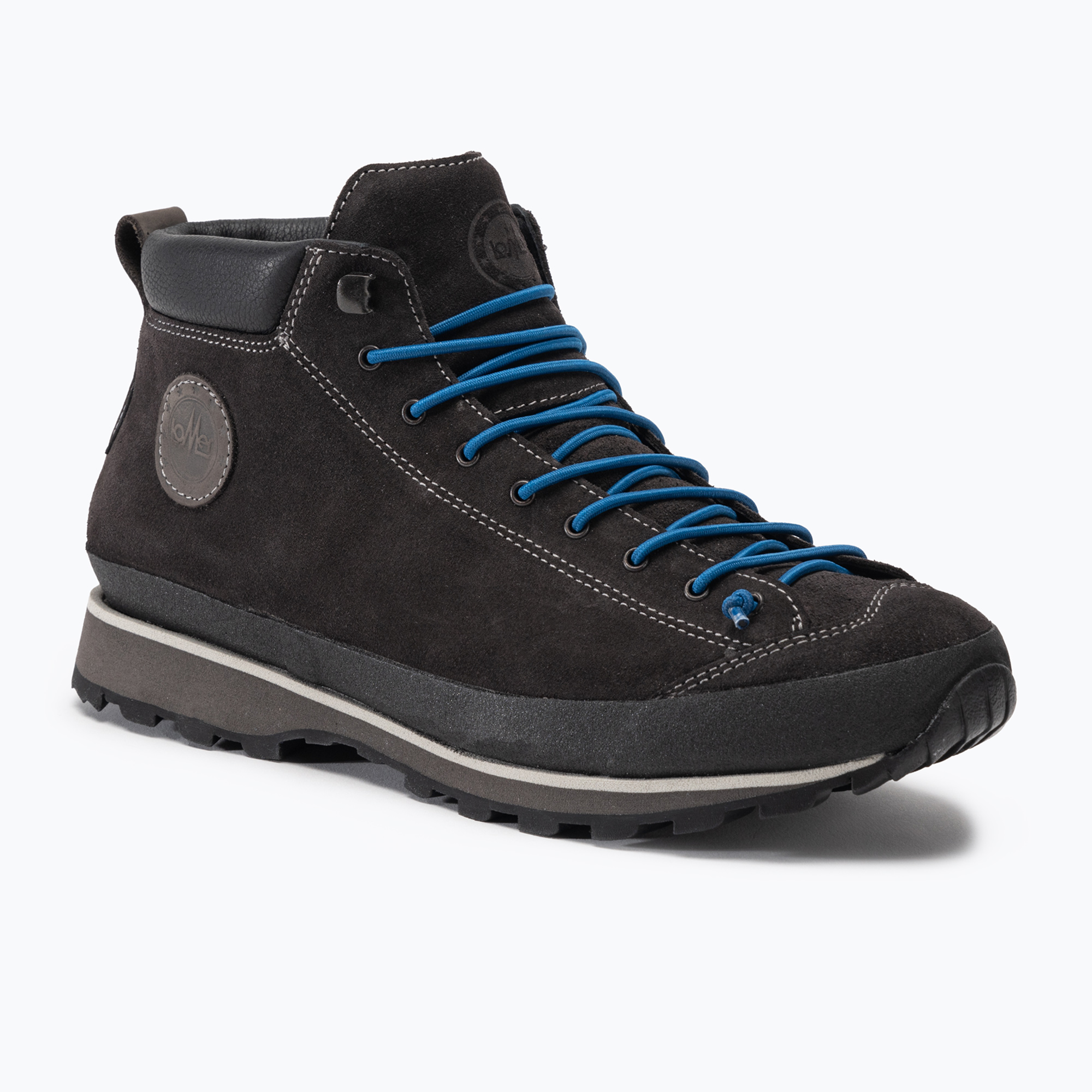Pánske turistické topánky Lomer Bio Naturale Mid Mtx Suede anthra/laguna (Bio Naturale Mid Mtx Suede 50085/A/01)