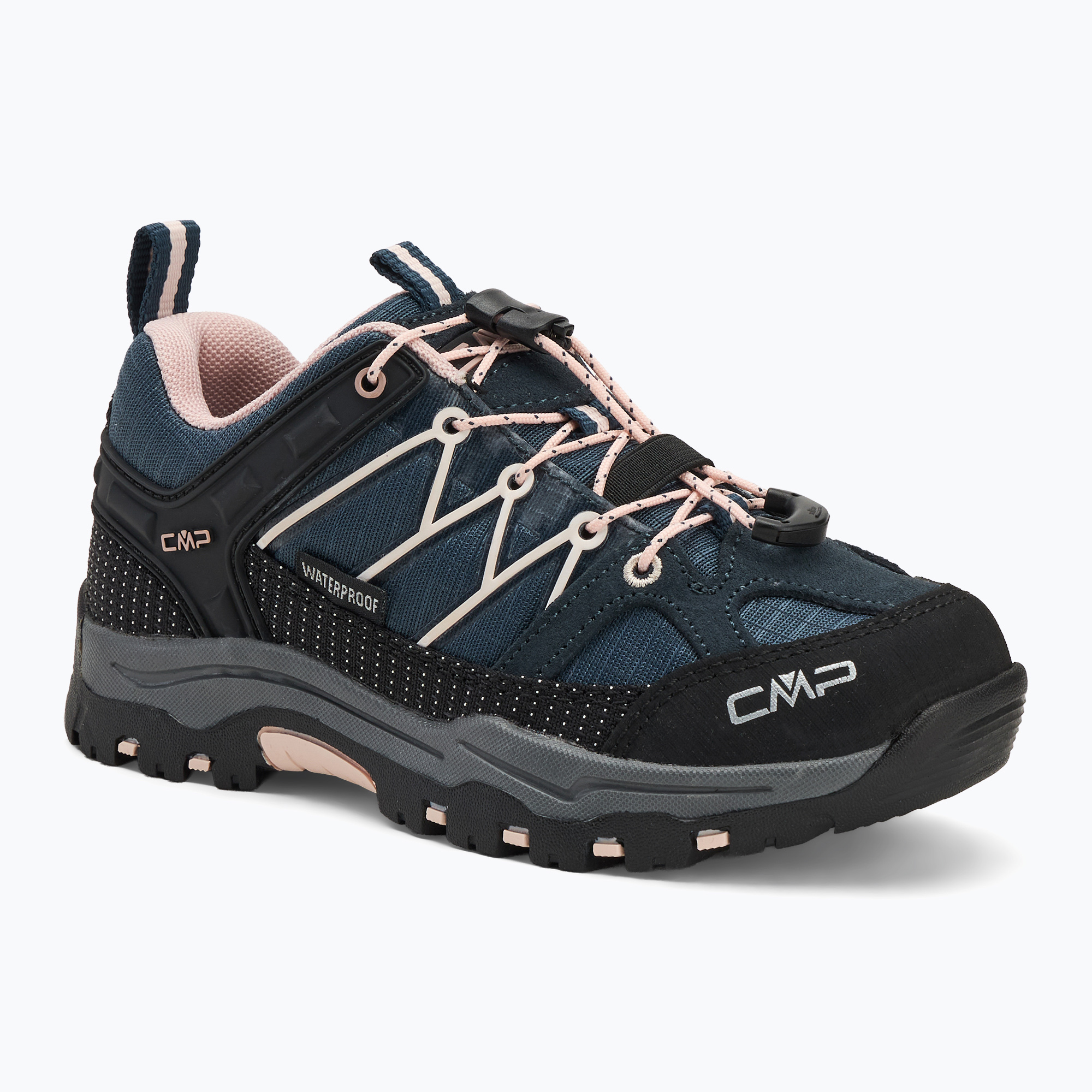 Detská trekingová obuv CMP Rigel Low Wp asphalt/rose