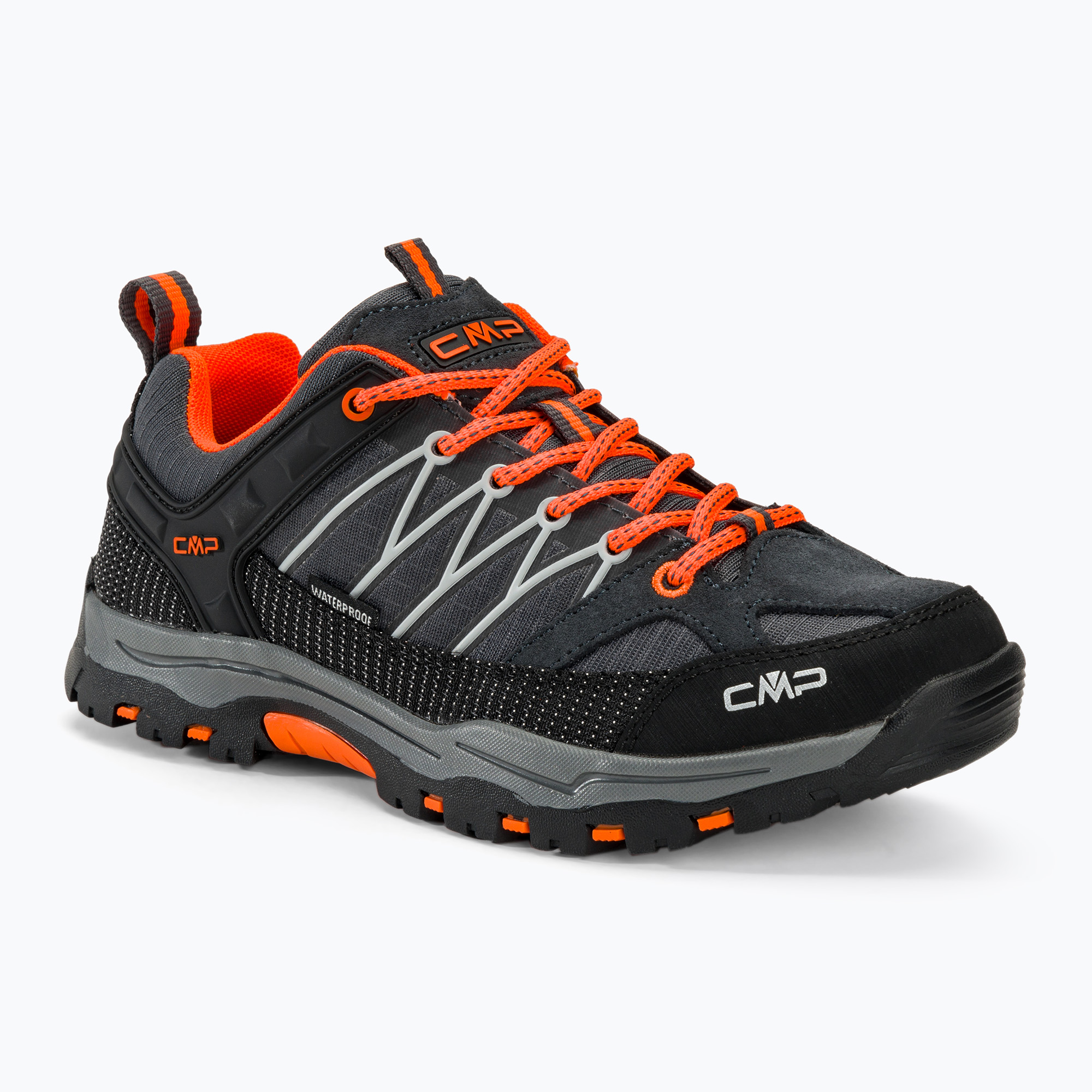 Detské trekové topánky CMP Rigel Low Wp anthracite/flash orange (Rigel Low Wp 3Q54554J/47UG)