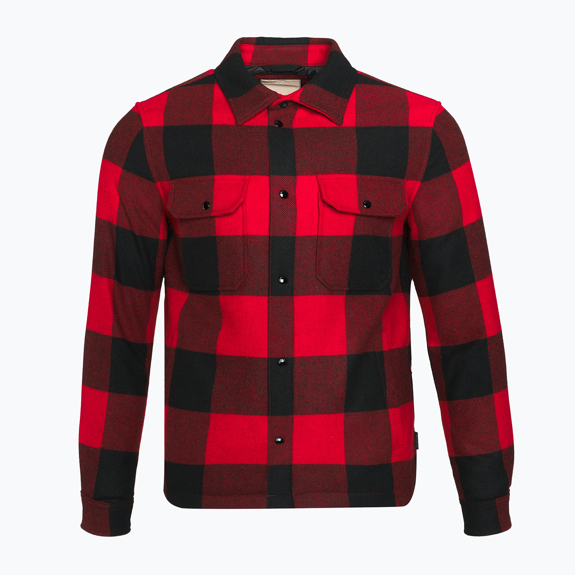 Pánska bunda Woolrich Alaskan Wool Check Overshirt charcoal buffalo red buffalo (Alaskan Wool Check Overshirt CFWOOS0159MRUT3046)