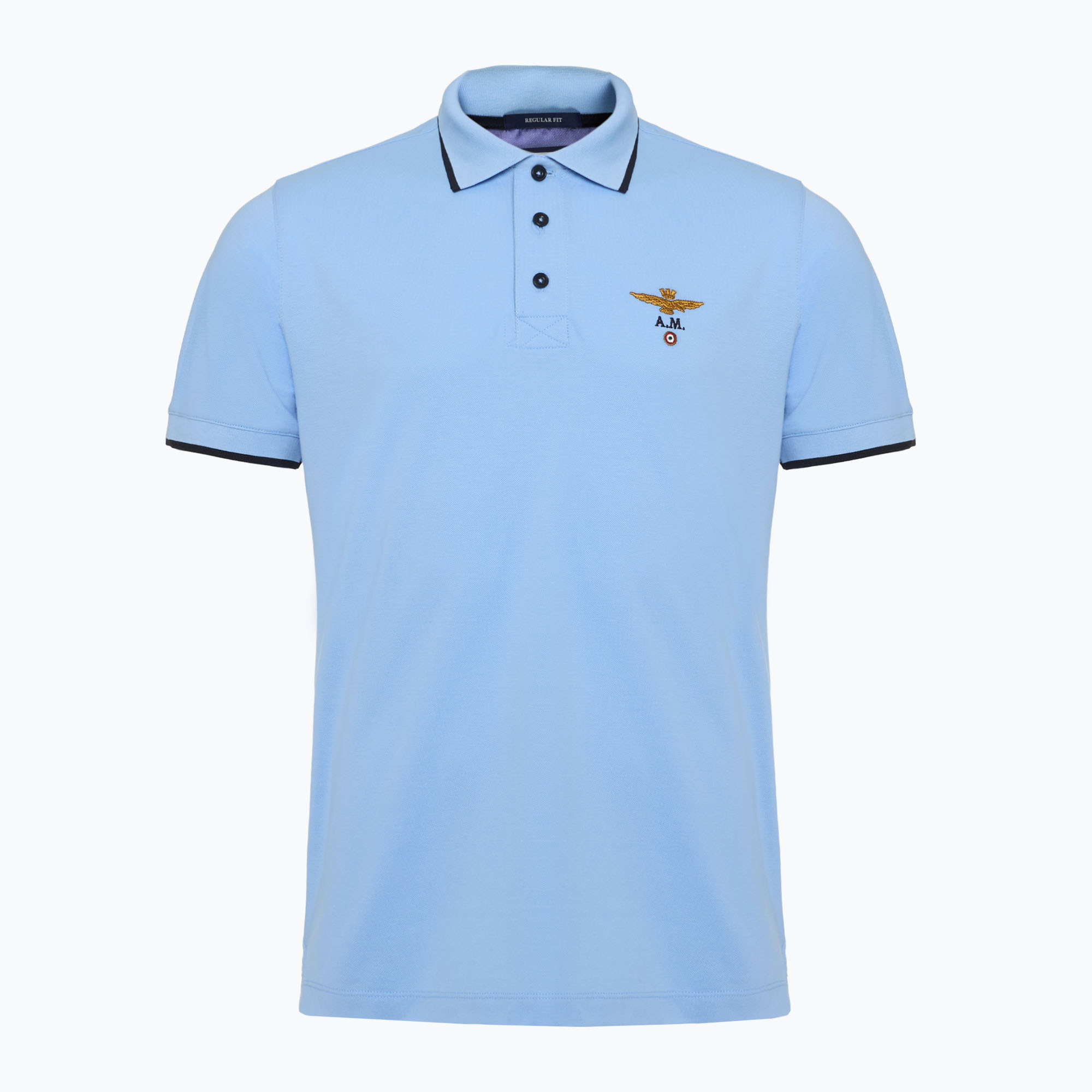 Pánske polo tričko Aeronautica Militare Essential ice blue (Essential 251PO1308P82)