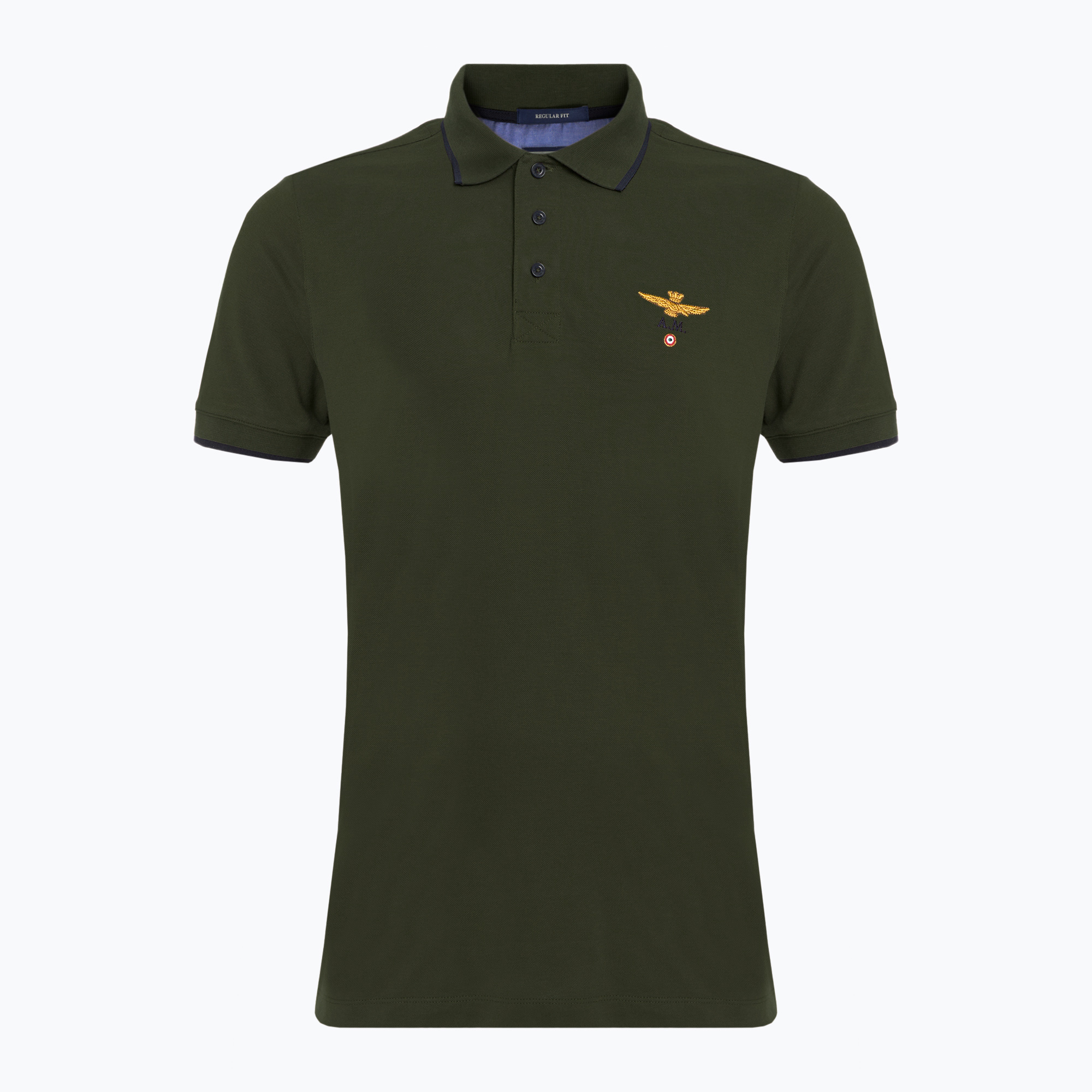 Pánske polo tričko Aeronautica Militare Essential verde scuro (Essential 251PO1308P82)