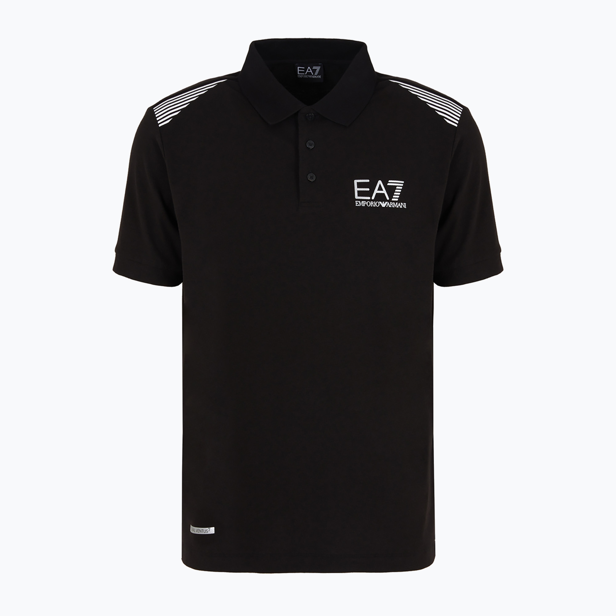 Pánske polo tričko EA7 Emporio Armani Train 7 Lines čierne