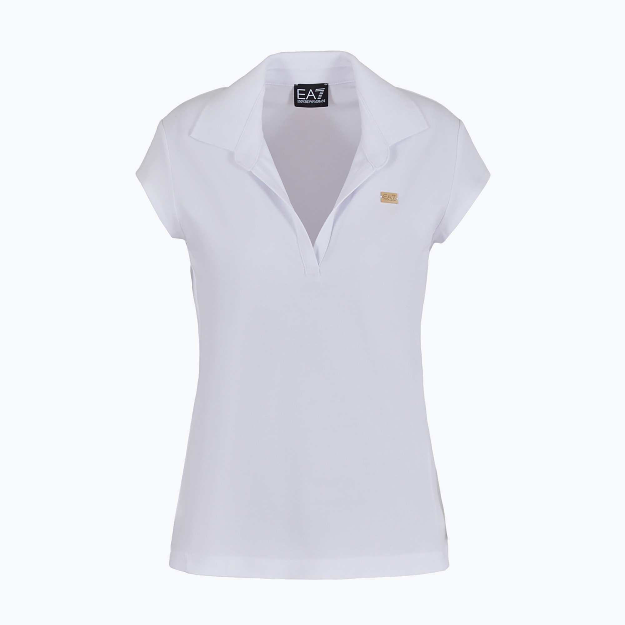 Dámske polo tričko EA7 Emporio Armani Train Costa Smeralda biele (Train Costa Smeralda Polo SS VN 3DTF11-TJ9DZ)