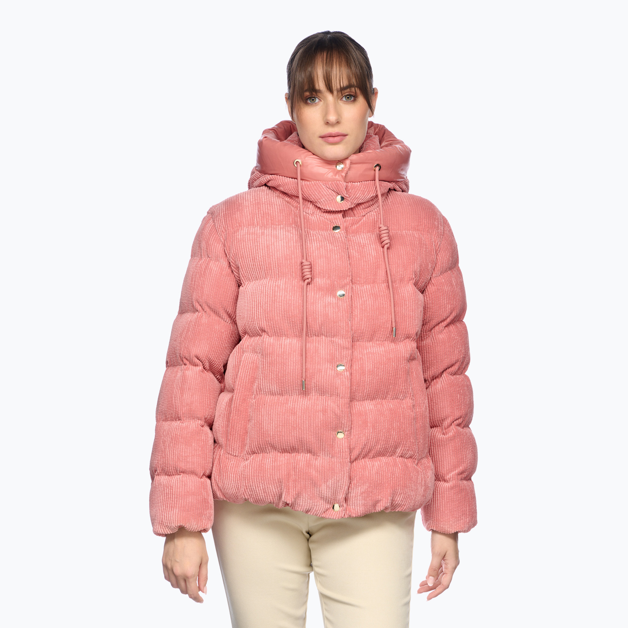 Dámska zateplená bunda Geox Loisia Parka dusty rose (Loisia Parka W4628DT3153F8326)