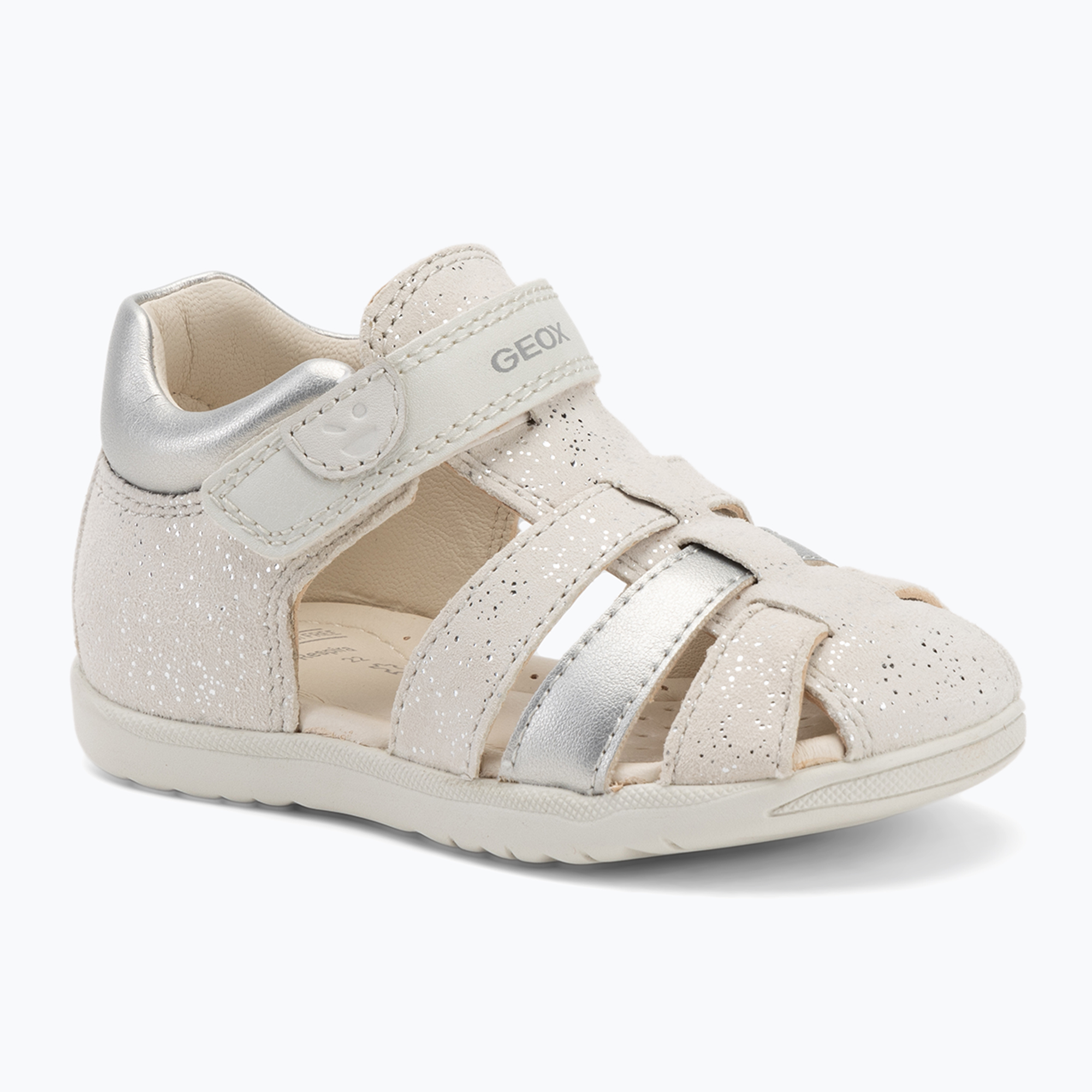 Detské sandále Geox Macchia white/silver (Macchia B254WB007BCC0459)