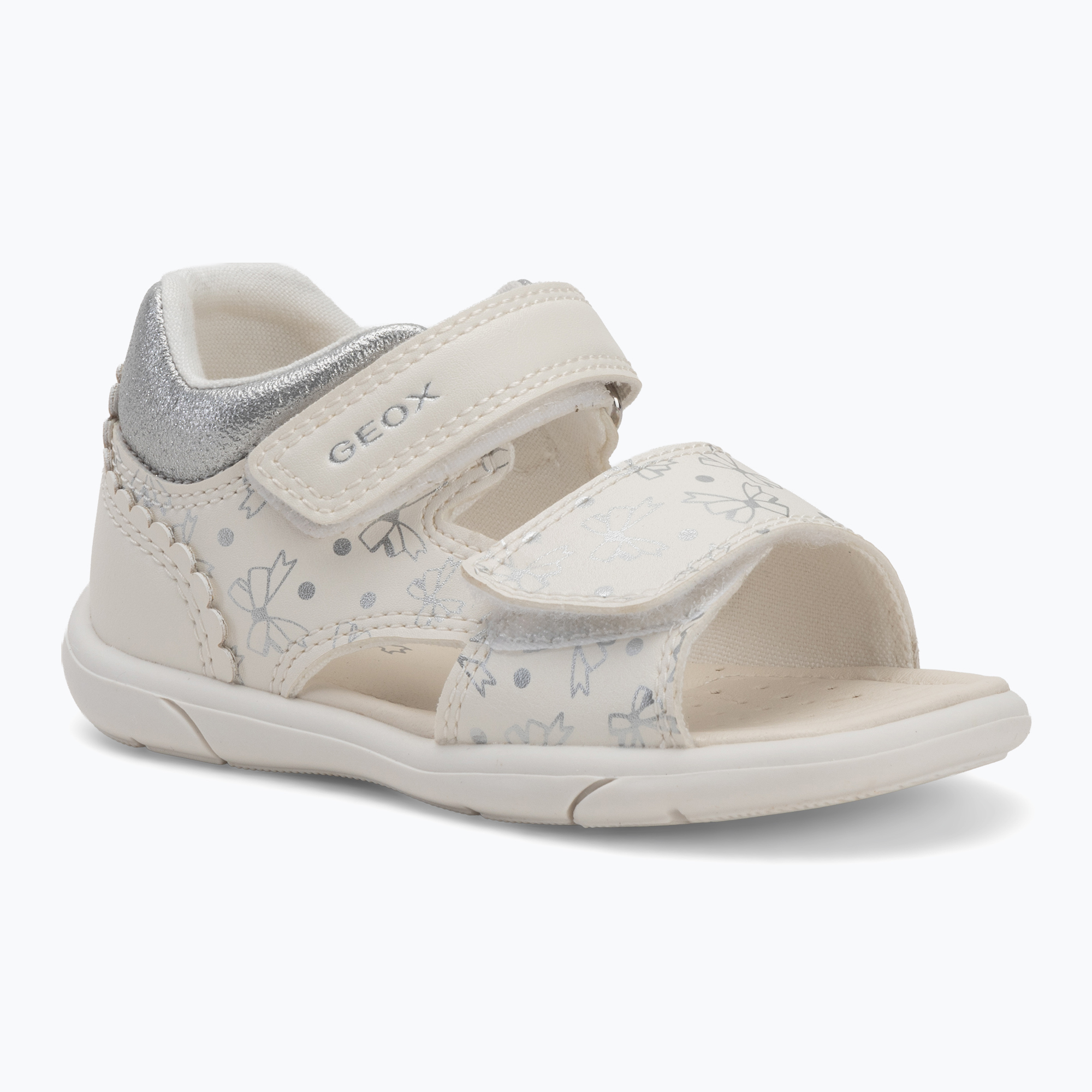 Detské sandále Geox Zapito white/silver