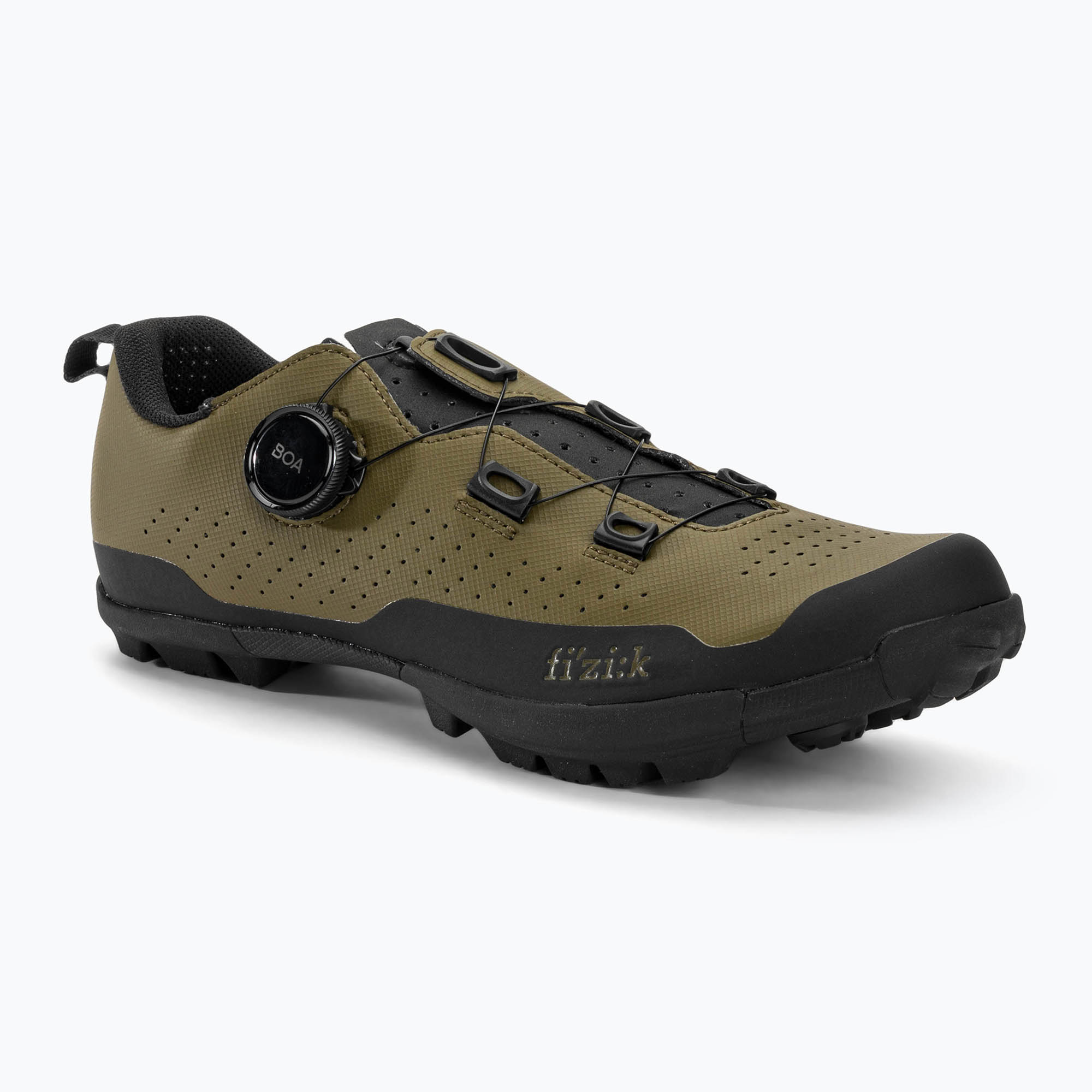 Pánska MTB cyklistická obuv Fizik Terra Atlas army/black (Terra Atlas TEX5BPR1K6110)