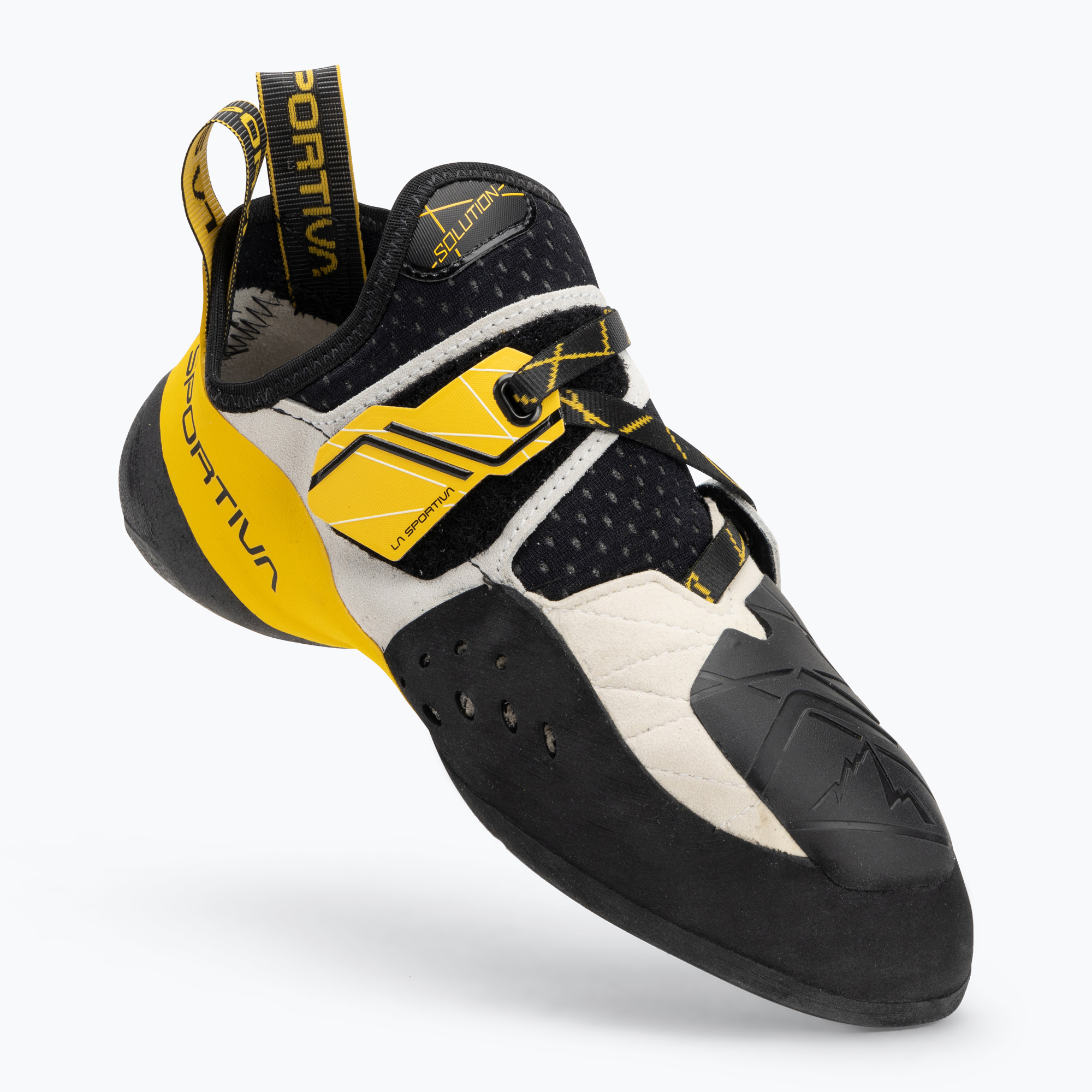 Pánske lezecké topánky La Sportiva Solution white/ yellow (Solution ZFCS056W00Y00)
