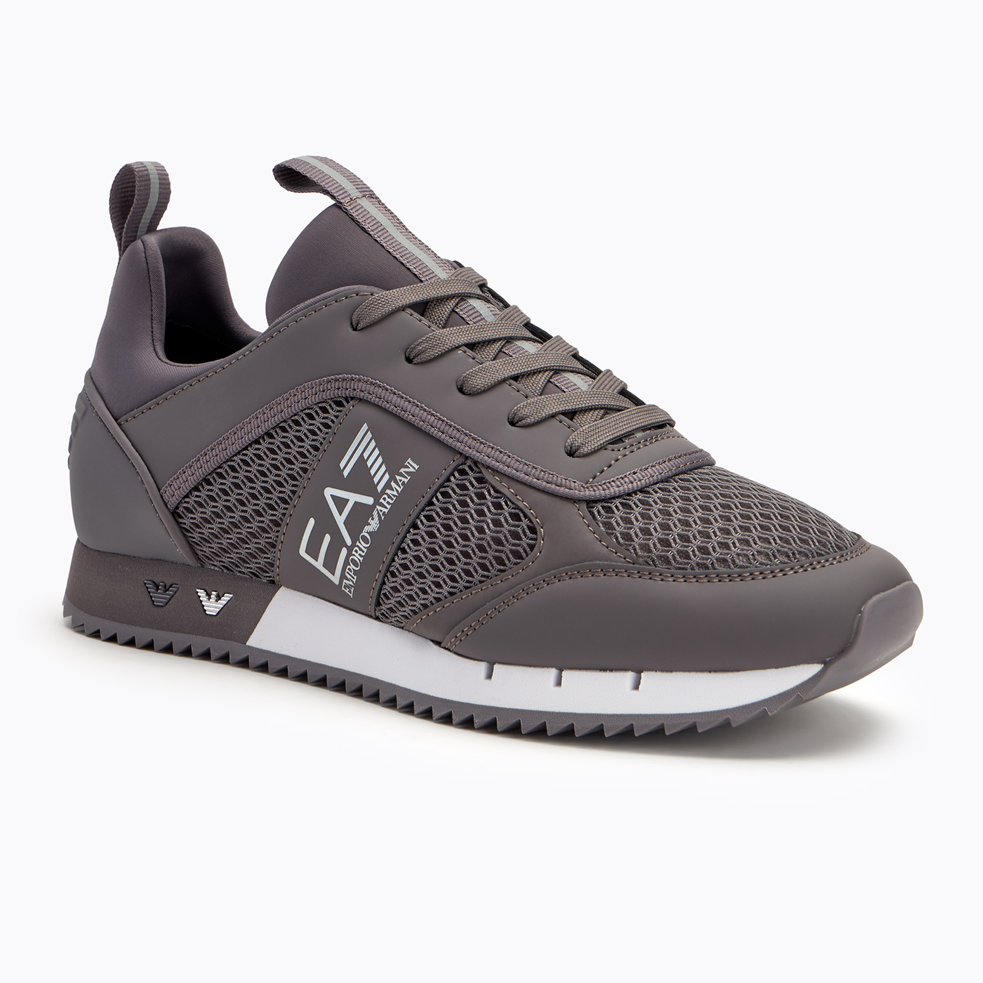 Obuv EA7 Emporio Armani Black & White Laces volcanic glass/ silver (Black & White Laces XK050-X8X027-T992)