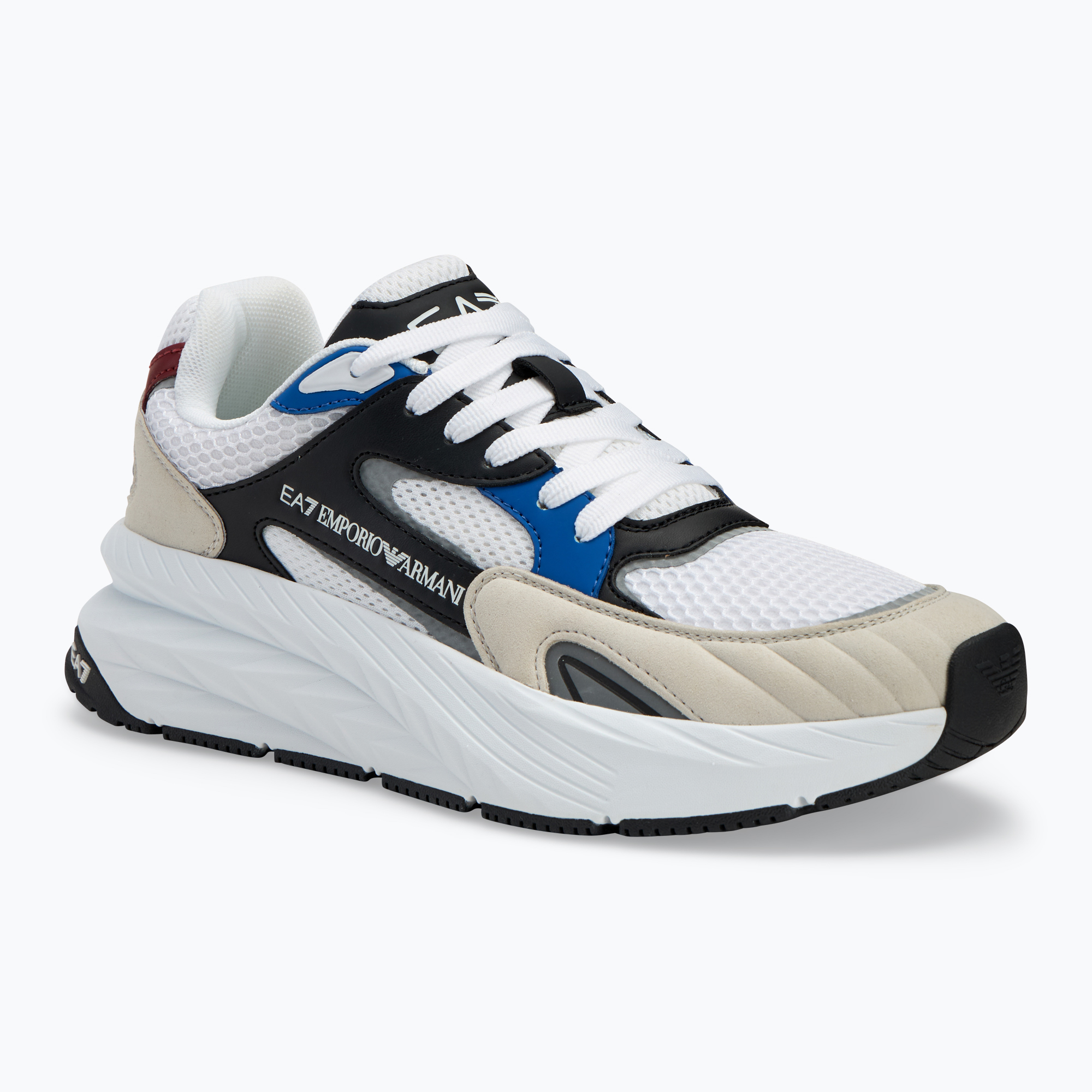 Topánky EA7 Emporio Armani Crusher Sonic Mix white/ black/ lapis blue/ syrah (Crusher Sonic Mix XK382-X8X178-U037)