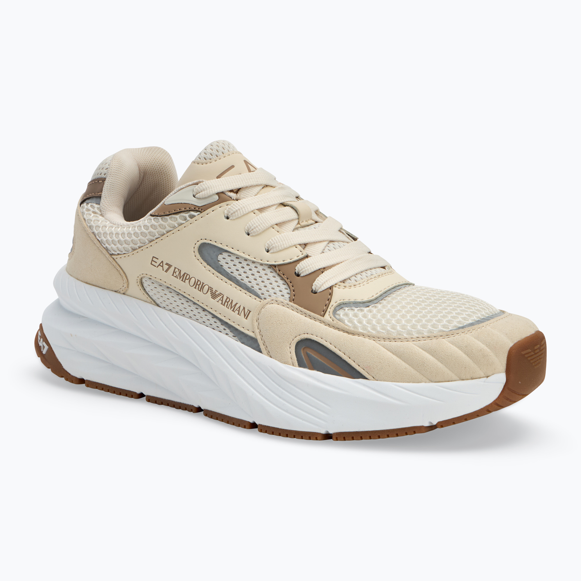 Topánky EA7 Emporio Armani Crusher Sonic Mix topánky whiteecap grey/ portabella/ offwhite (Crusher Sonic Mix XK382-X8X178-U308)