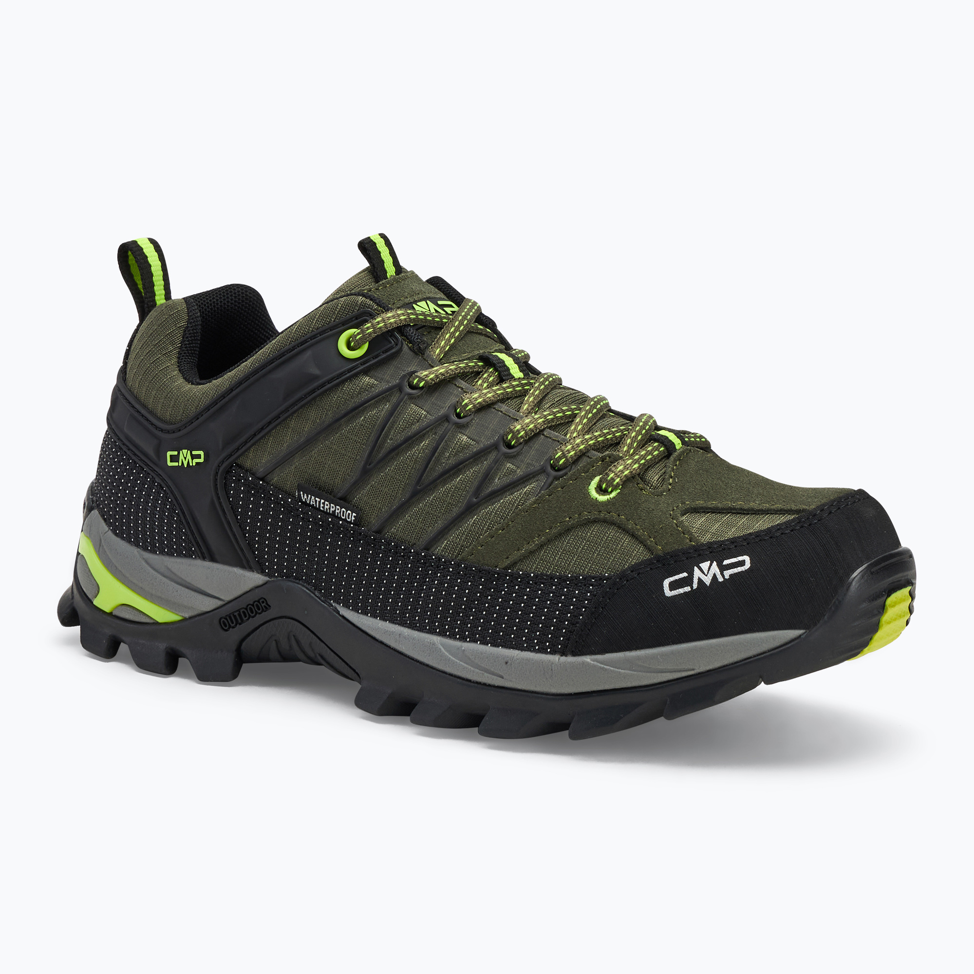 Pánske trekové topánky CMP Rigel Low Wp jungle/yellow fluo (Rigel Low Wp 3Q54457/22ER)