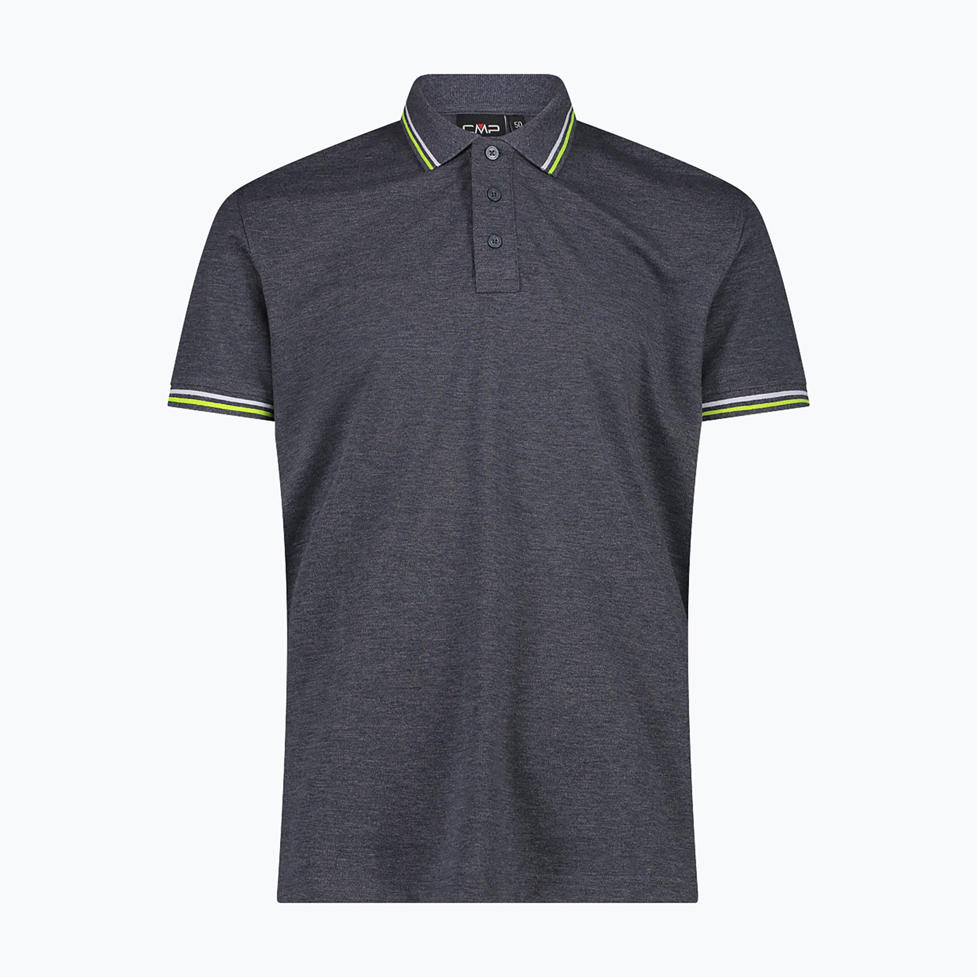 Pánska polo tričko CMP 34D5987 black/blue (34D5987/N950)