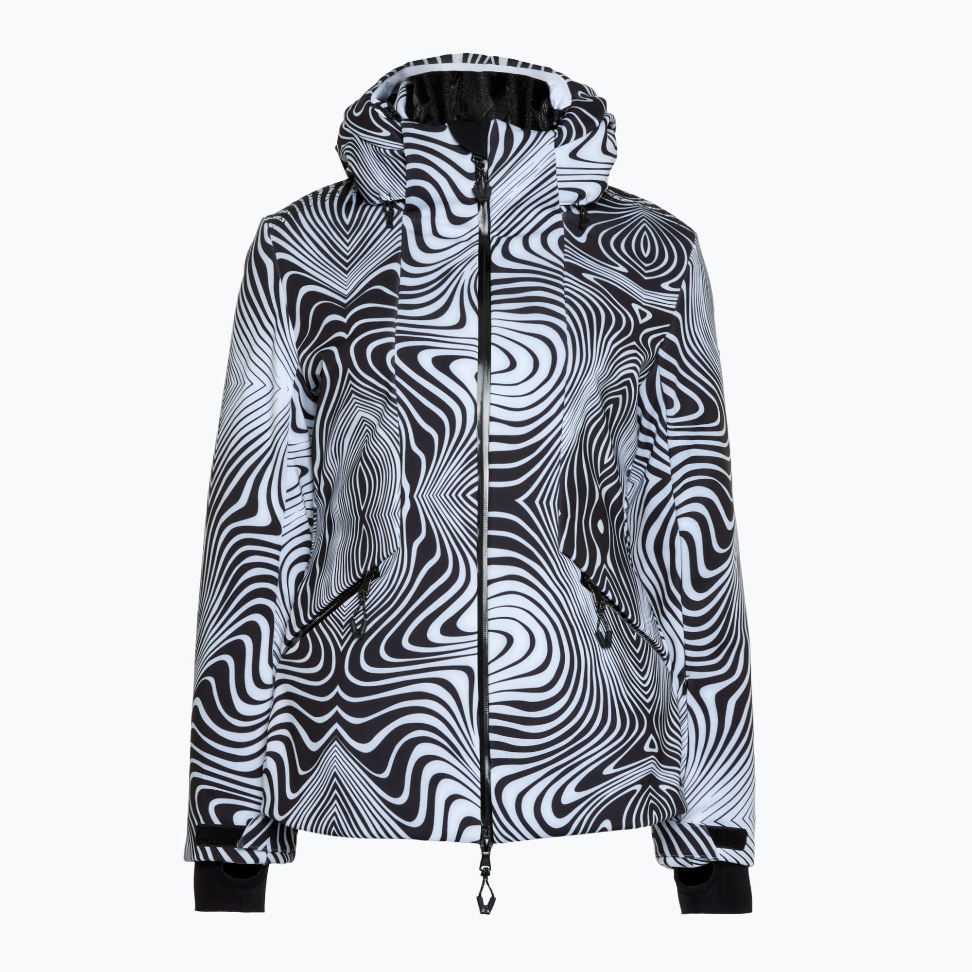 Dámska lyžiarska bunda EA7 Emporio Armani Ski Kitzbuhel Softshell fancy zebra (Ski Kitzbuhel Softshell TN8HZ-6DTG04-2114)