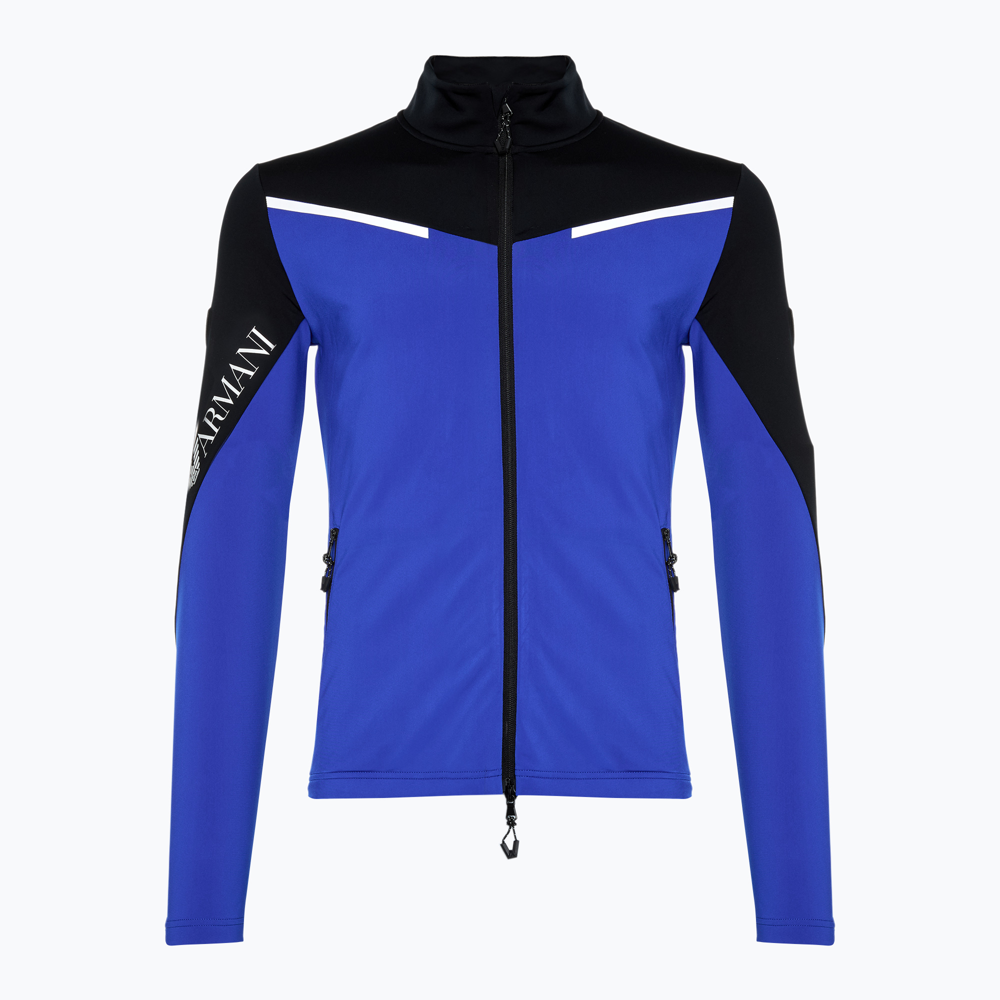 Pánska lyžiarska mikina EA7 Emporio Armani Ski Kitzbuhel Colorblock Powerstretch T-Topnew royal blue