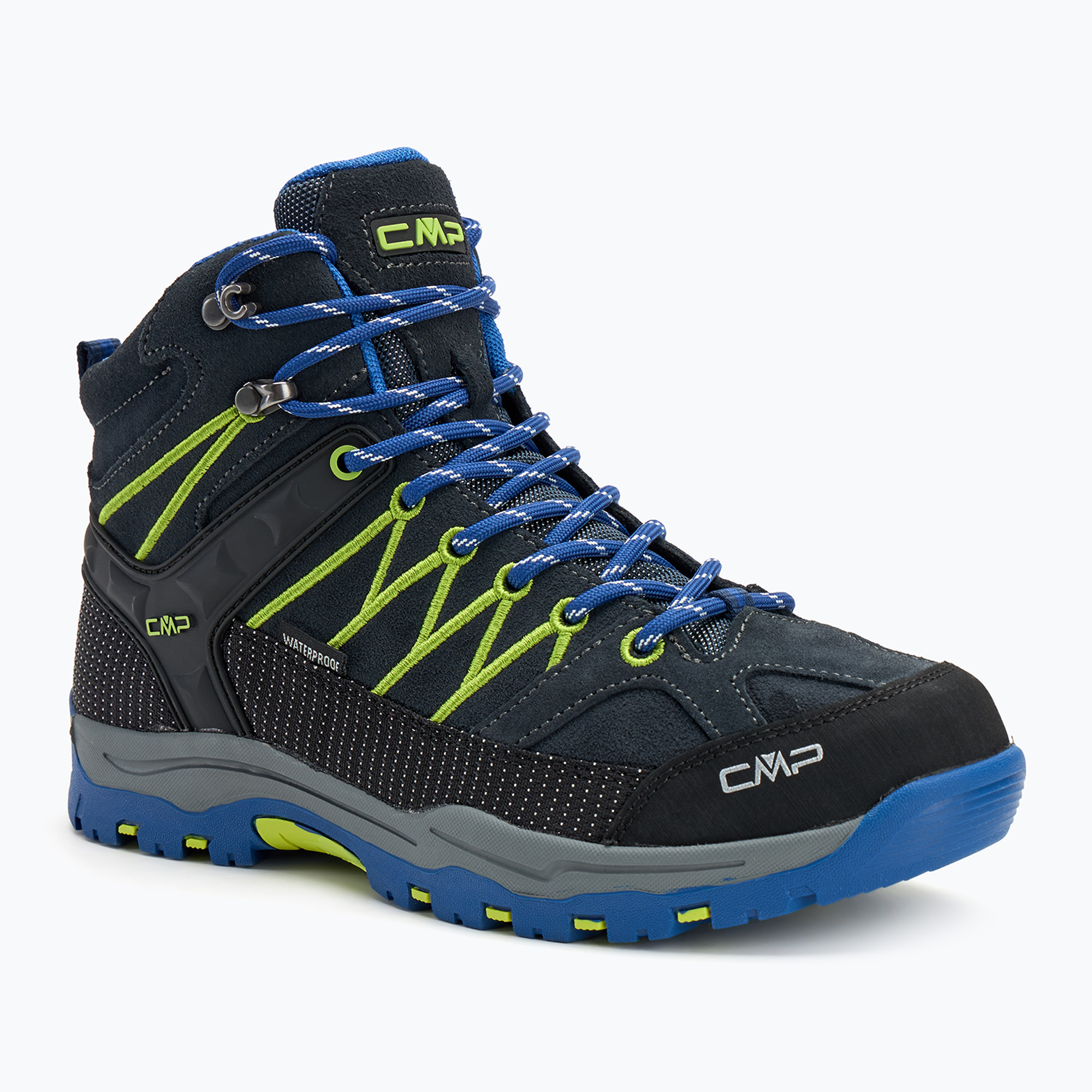Juniorská trekkingová obuv CMP Rigel Mid b.blue / electric (Rigel Mid Wp 3Q12944J/38NL)