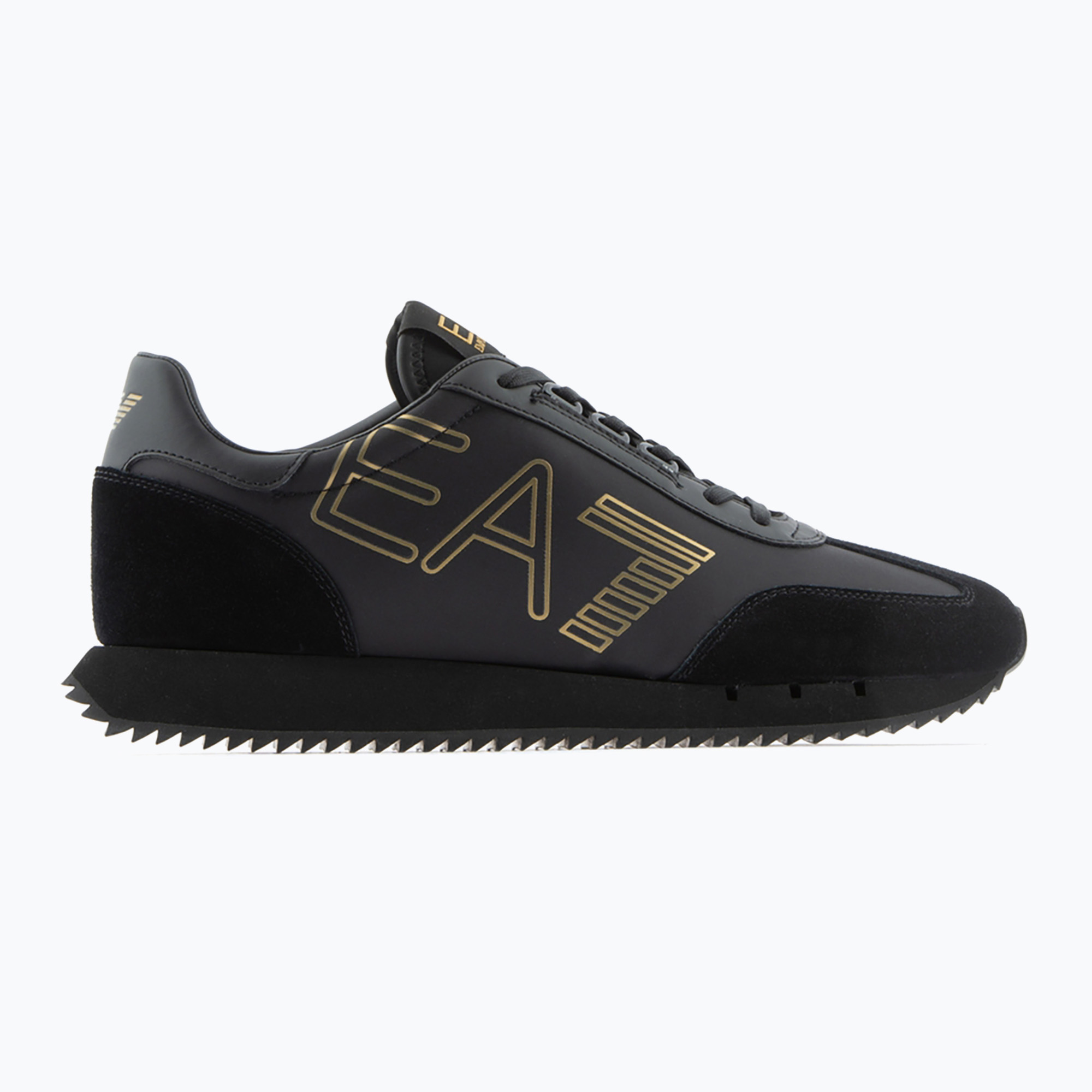 Topánky EA7 Emporio Armani Black & White Vintage triple black/gold