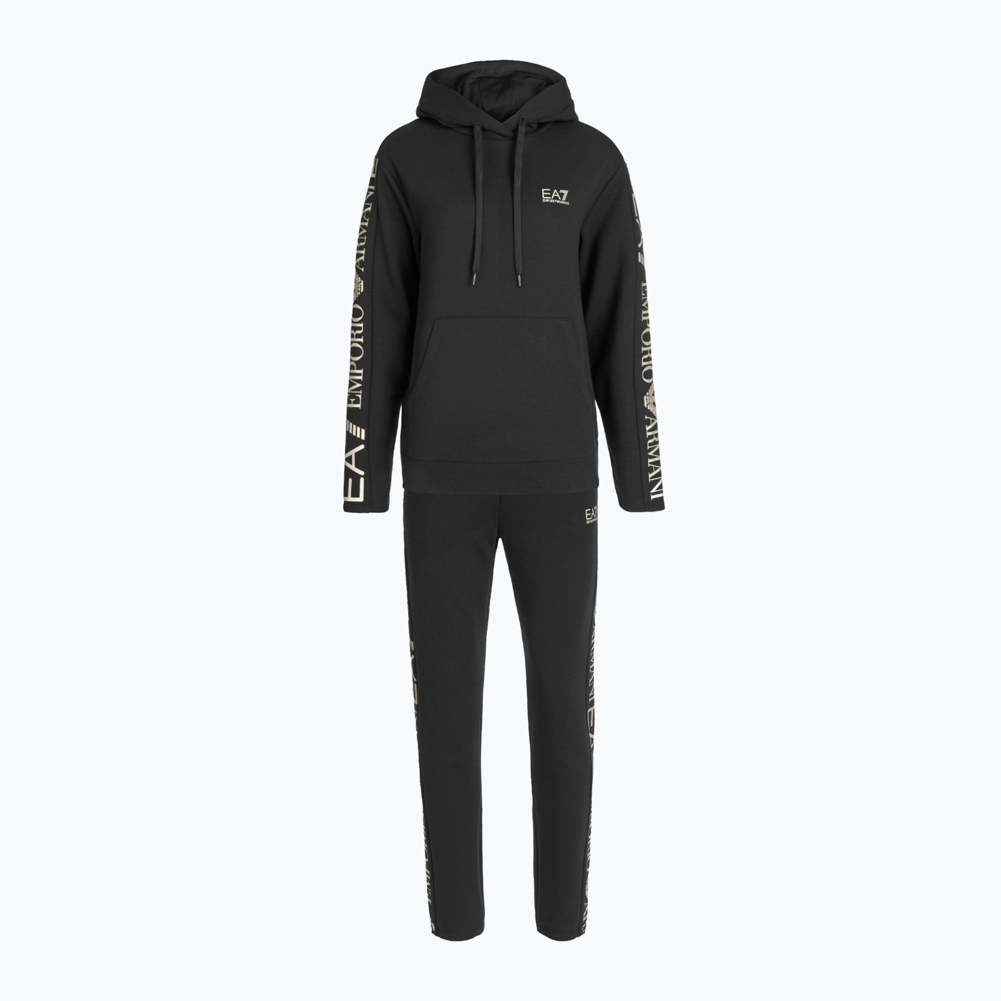 Dámska tepláková súprava EA7 Emporio Armani Train Tracksuit HO black/gold (Train Tracksuit HO 7W000116-AF10443-MC004)