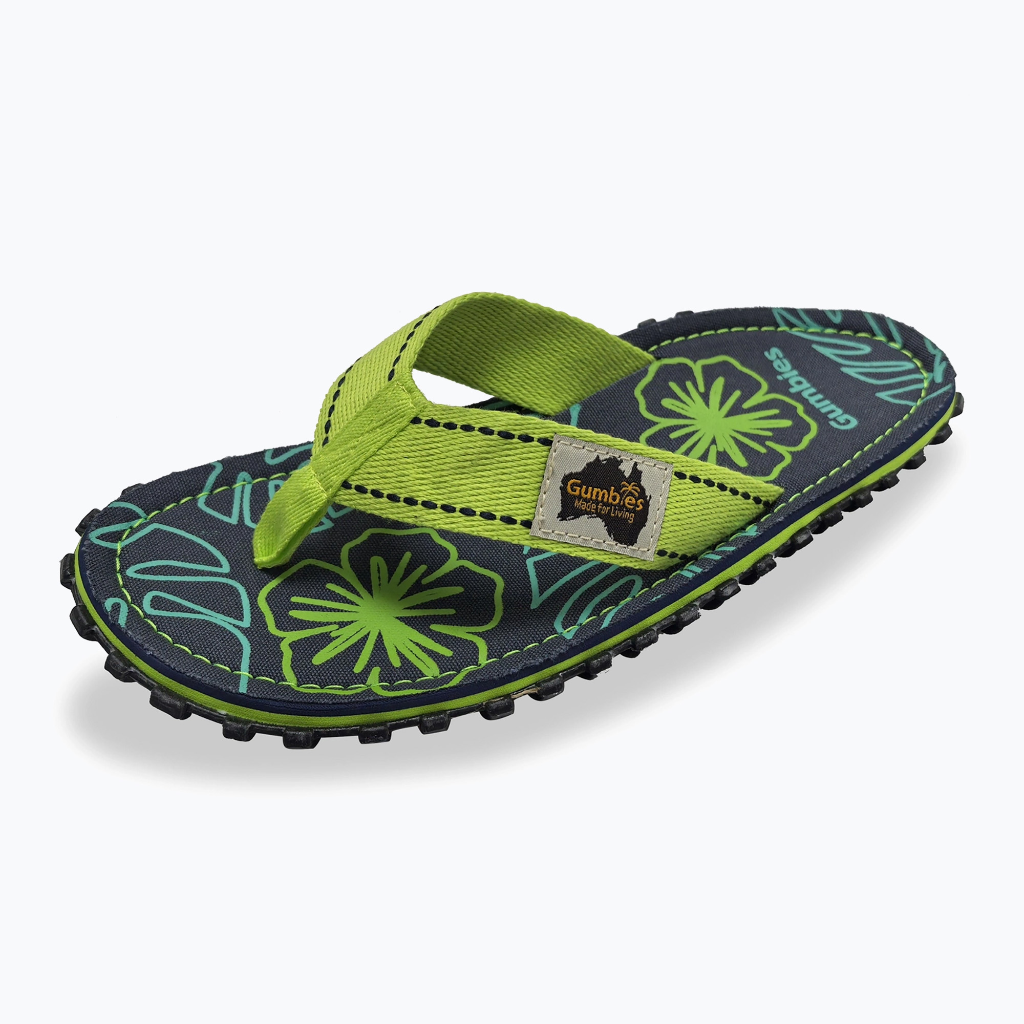 Žabky Gumbies Islander lime hibiscus (Islander GU-FFISL148-44)