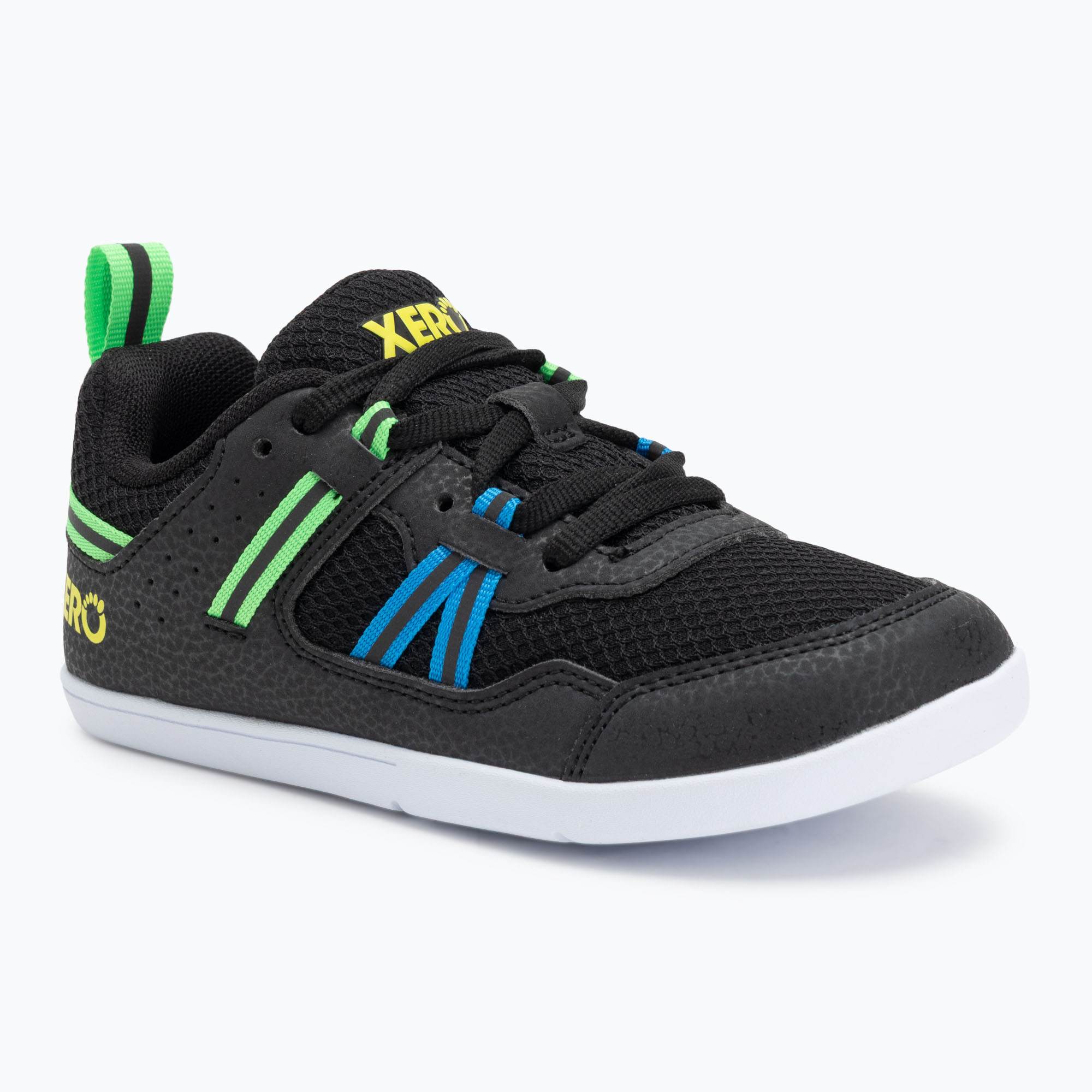 Detská obuv Xero Shoes barefoot Prio black/ lime (Prio PROY-BKLM)