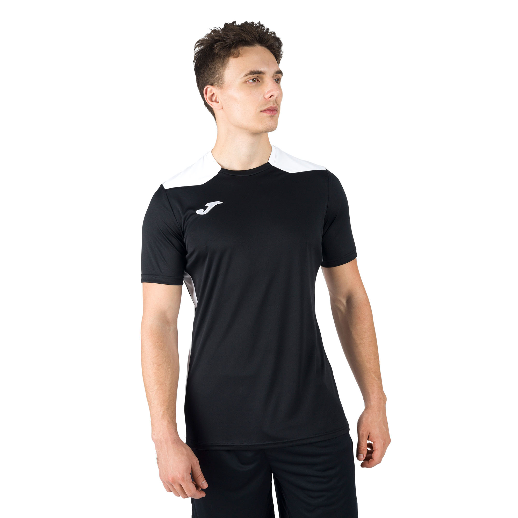 Pánske futbalové tričko Joma Championship VI čierno-biele 101822.102 (Championship VI 101822)