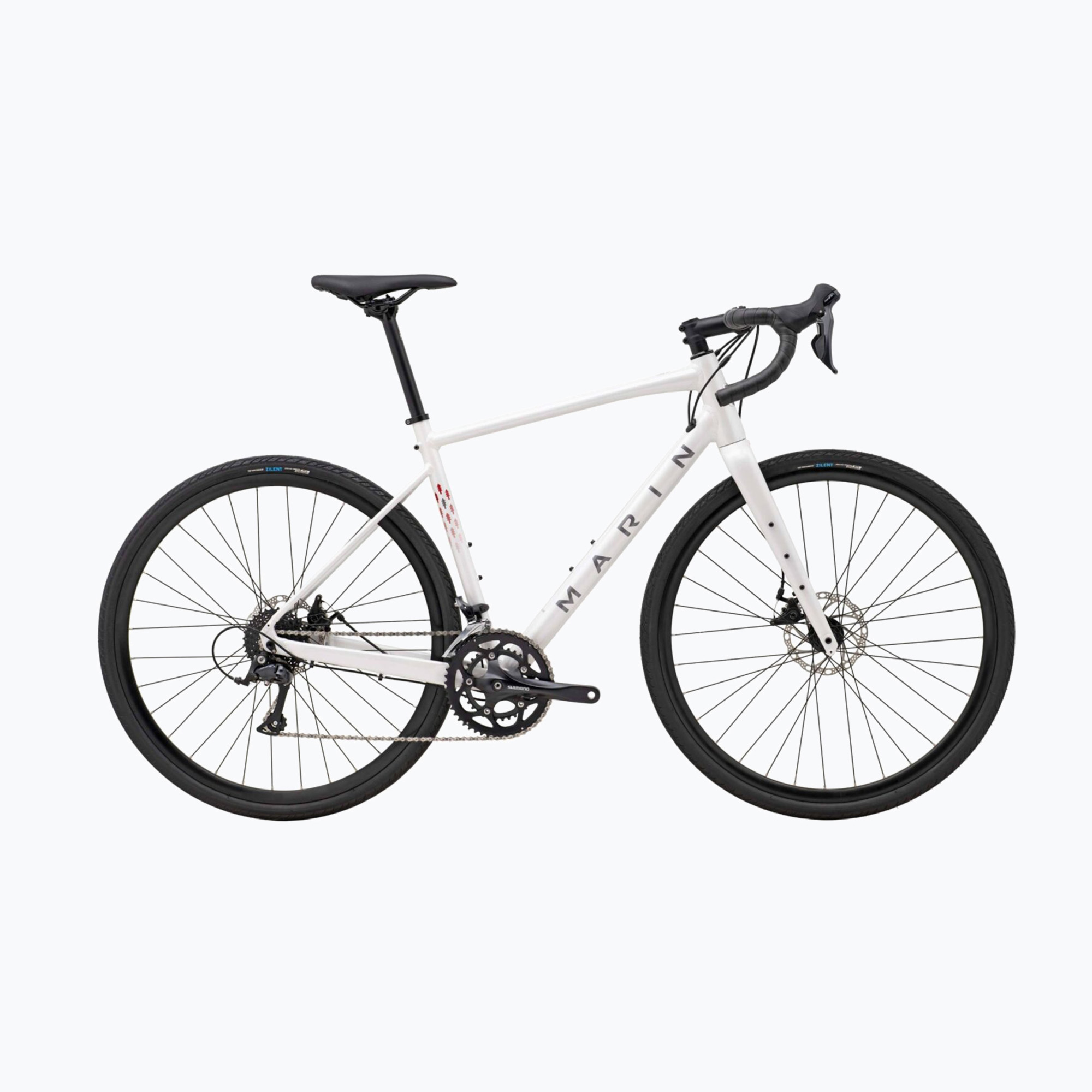 Štrkový bicykel Marin Gestalt 1 700C lesklý biely/šedý gravel (Gestalt 1 700C 735960003)