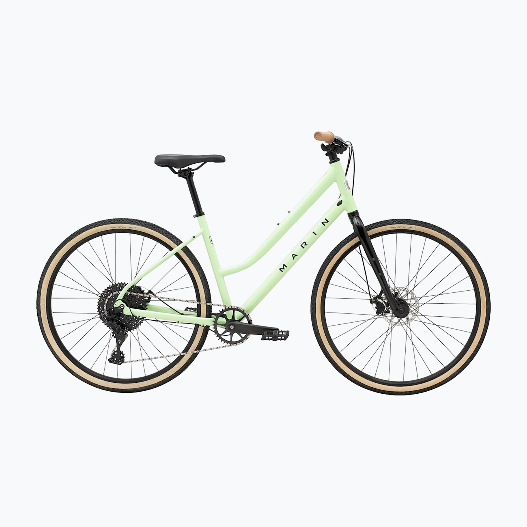 Dámsky crossový bicykel Marin Kentfield 2 ST 700C lesklý svetlozelený/čierny (Kentfield 2 ST 700C 737576003)