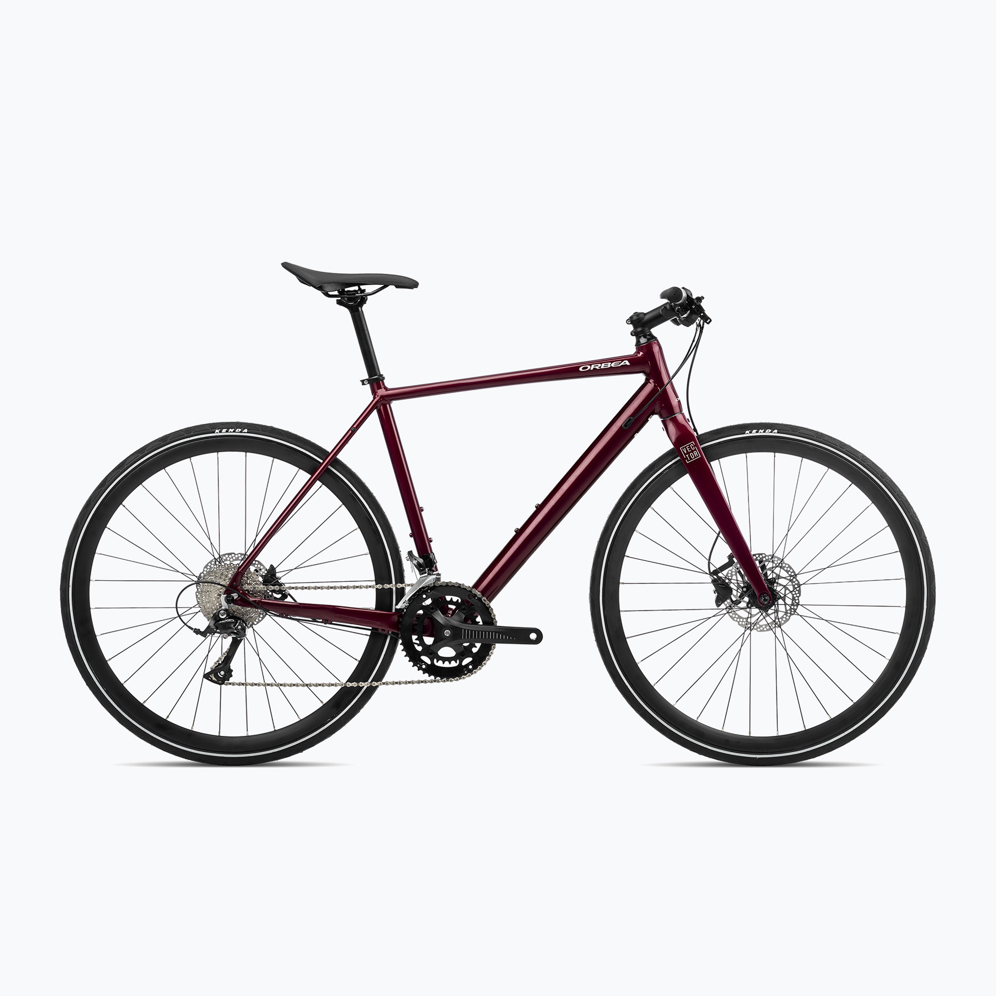 Mestský bicykel Orbea Vector 20 2023 metalická tmavočervená