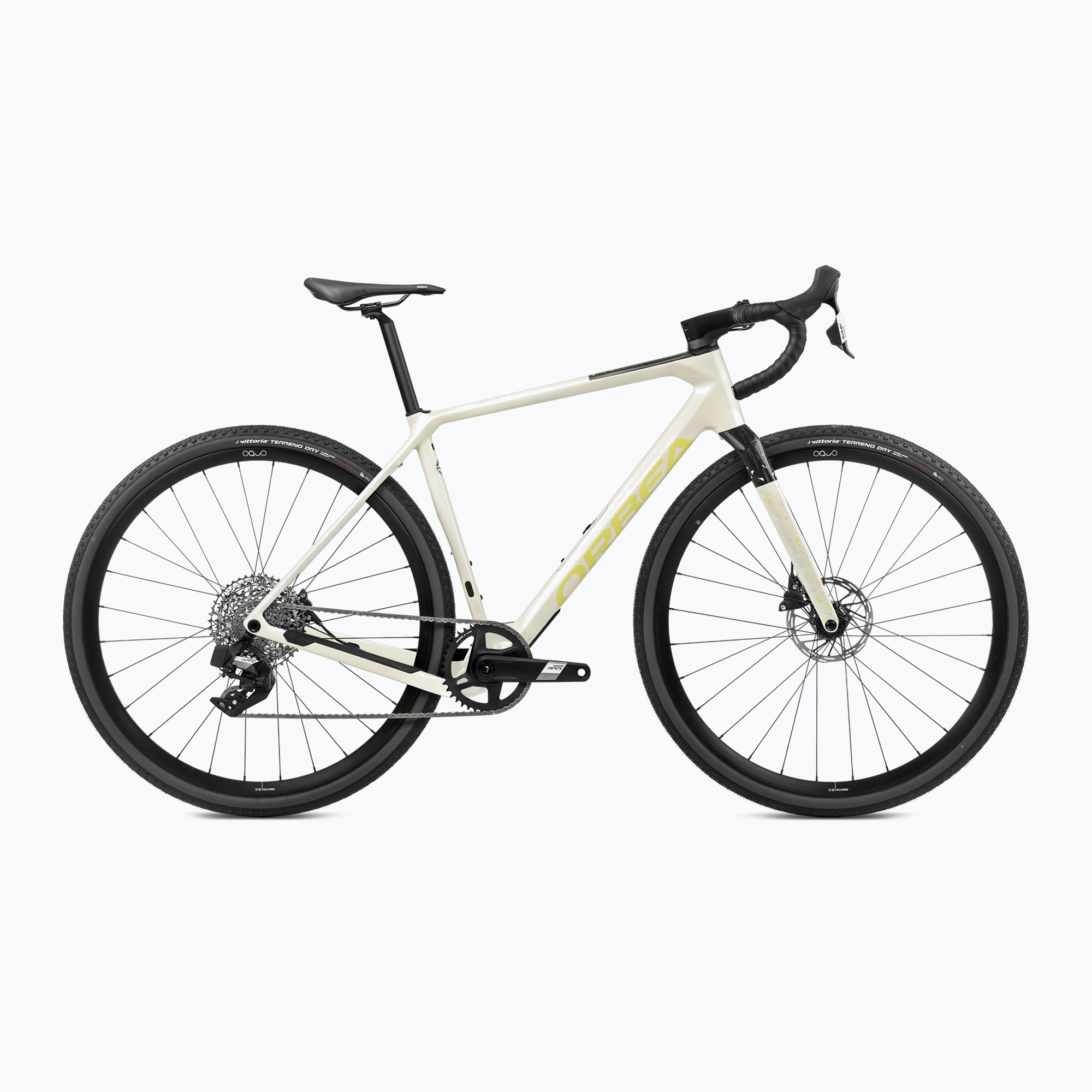Štrkový bicykel Orbea Terra M41e Team 1X 2024 ivory white/spicy lime (M41e Team 1X R14707DI)