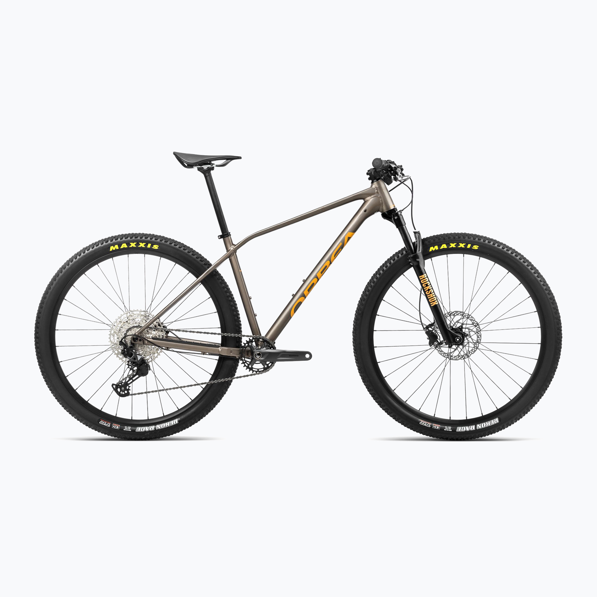 Horský bicykel Orbea Alma H20 2024 taupe brown/mango