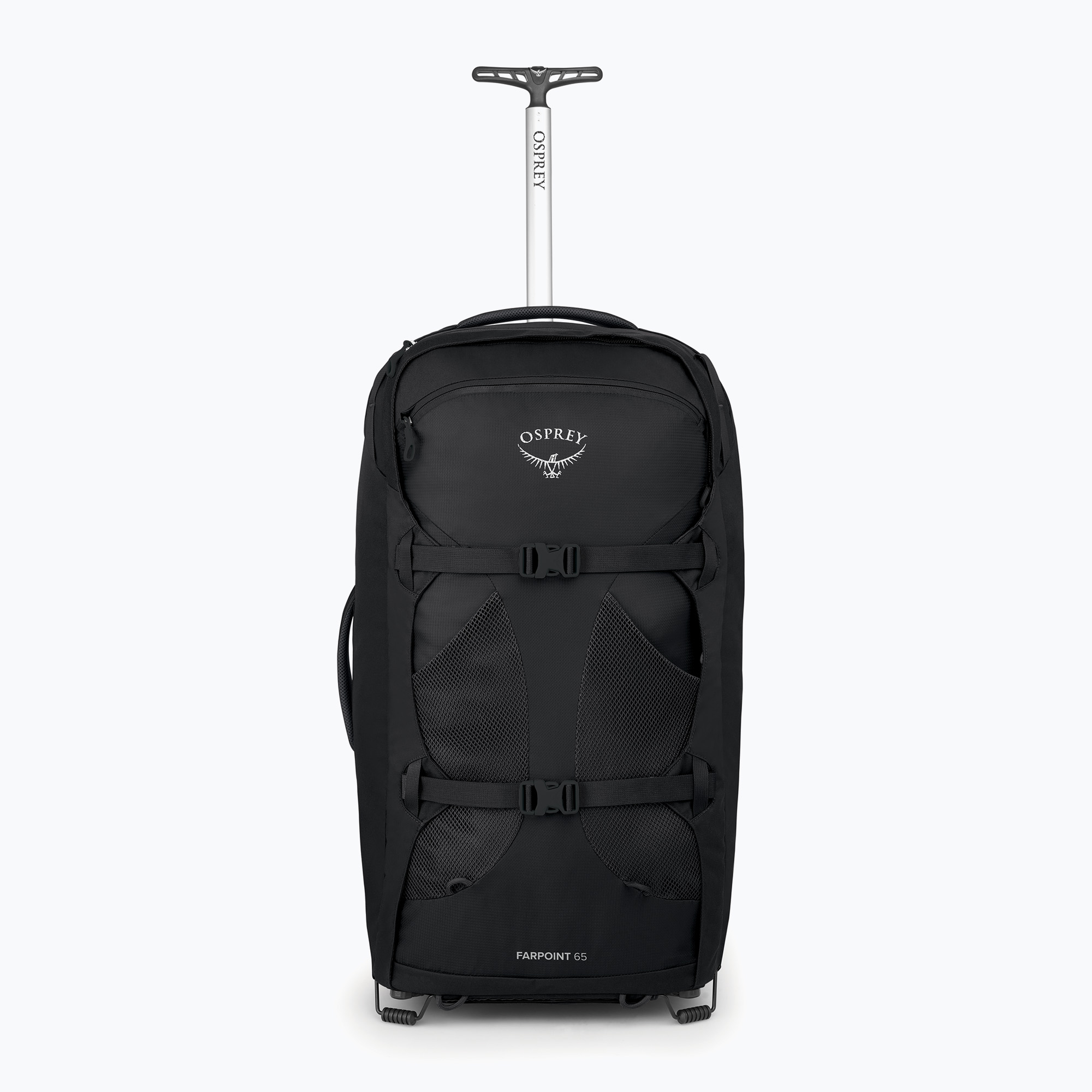 Pánska turistická taška Osprey Farpoint Wheels 65 l black (Farpoint Wheels 65 10003332)