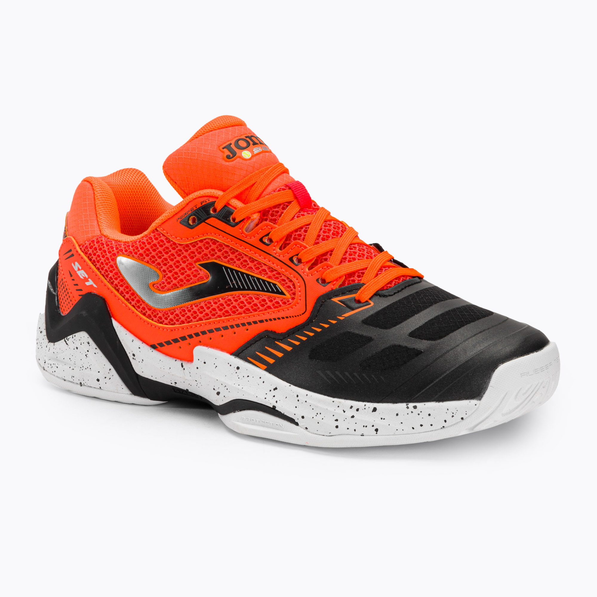 Pánska tenisová obuv Joma Set AC orange/black