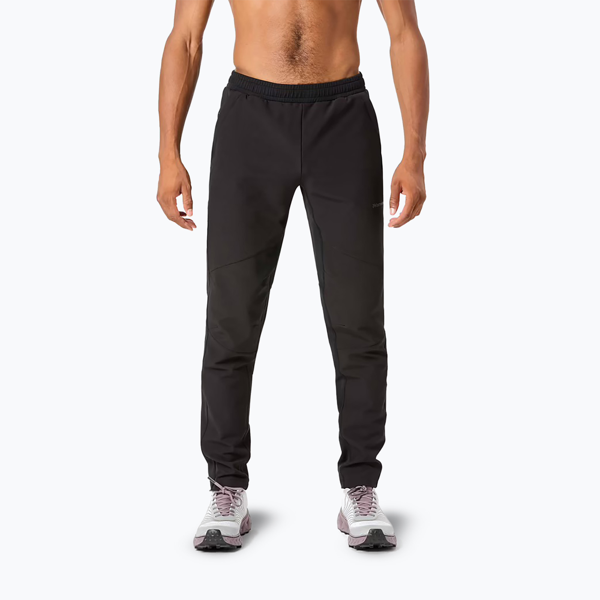 Pánske bežecké nohavice NNormal Active Warm svart/black