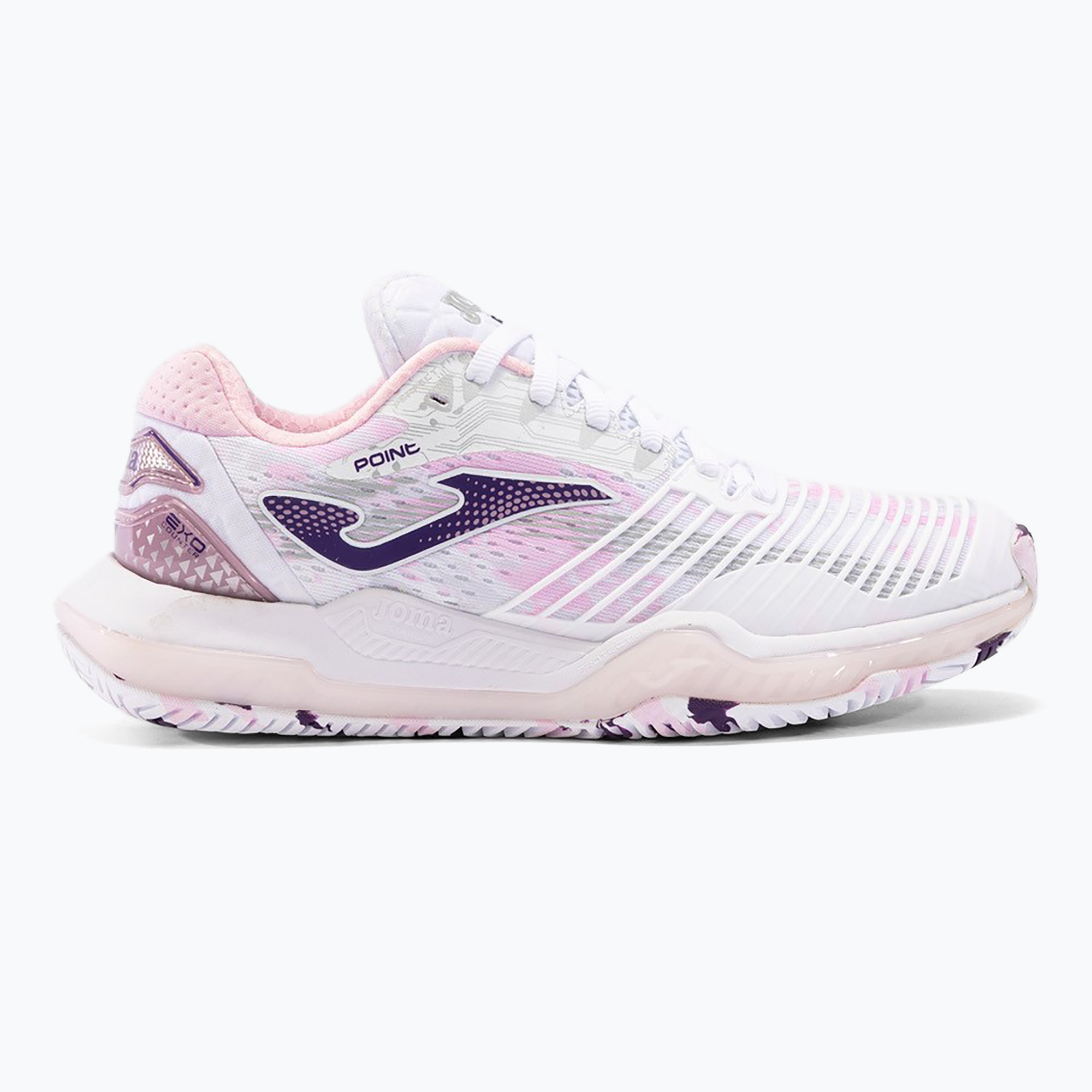 Dámska tenisová obuv Joma Point Lady AC white/pink (Point Lady AC TPOILW2402AC)