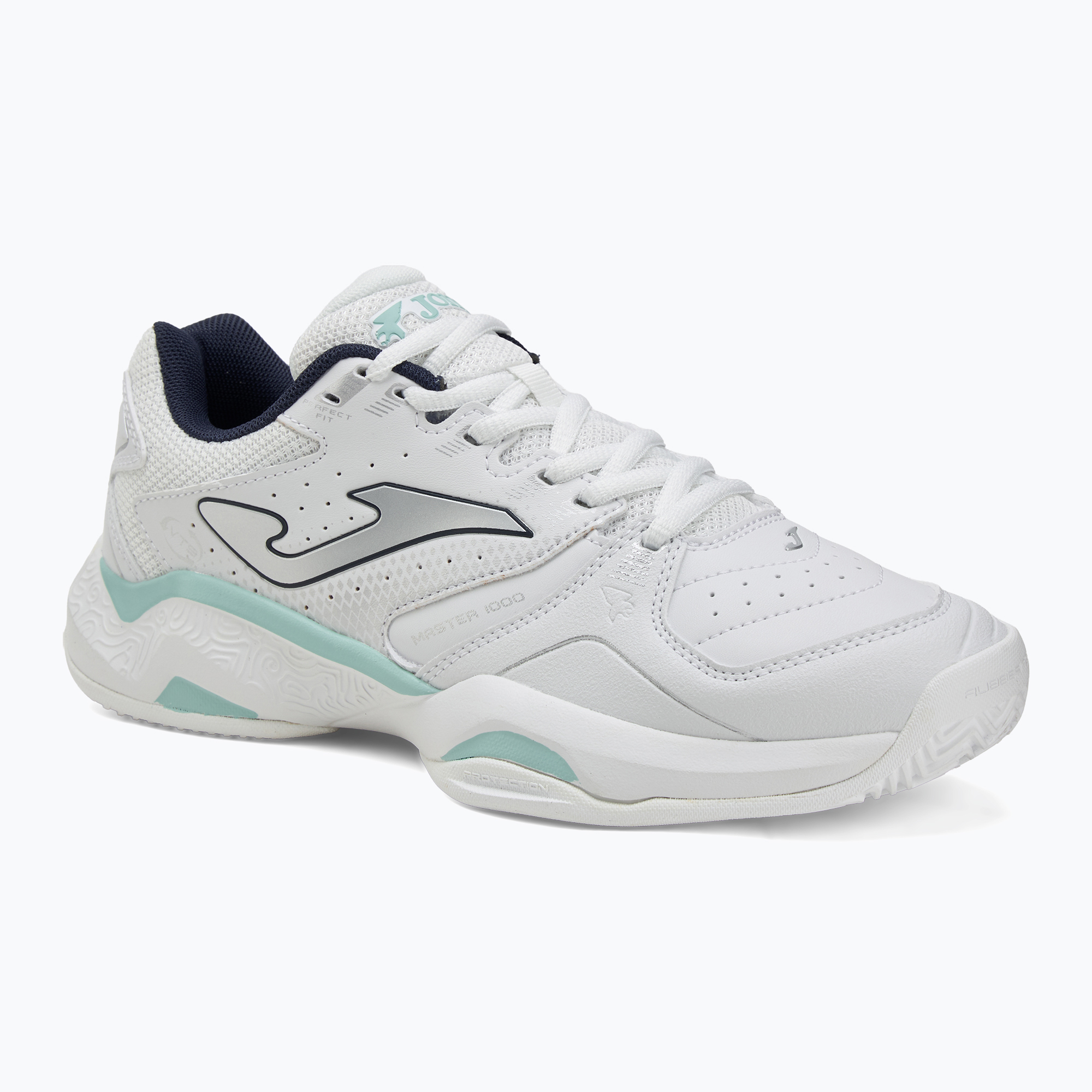 Dámské tenisové boty Joma Master 1000 Lady C white/ turquoise (Master 1000 Lady C TM10LS2542C)