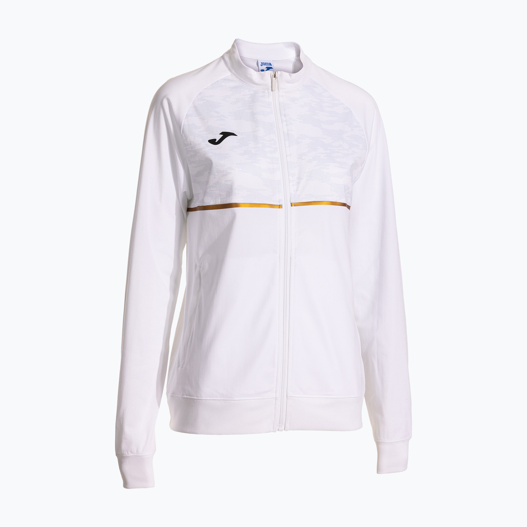 Dámska bežecká mikina Joma Record III Full Zip biela (Record III Full Zip 902530.200)