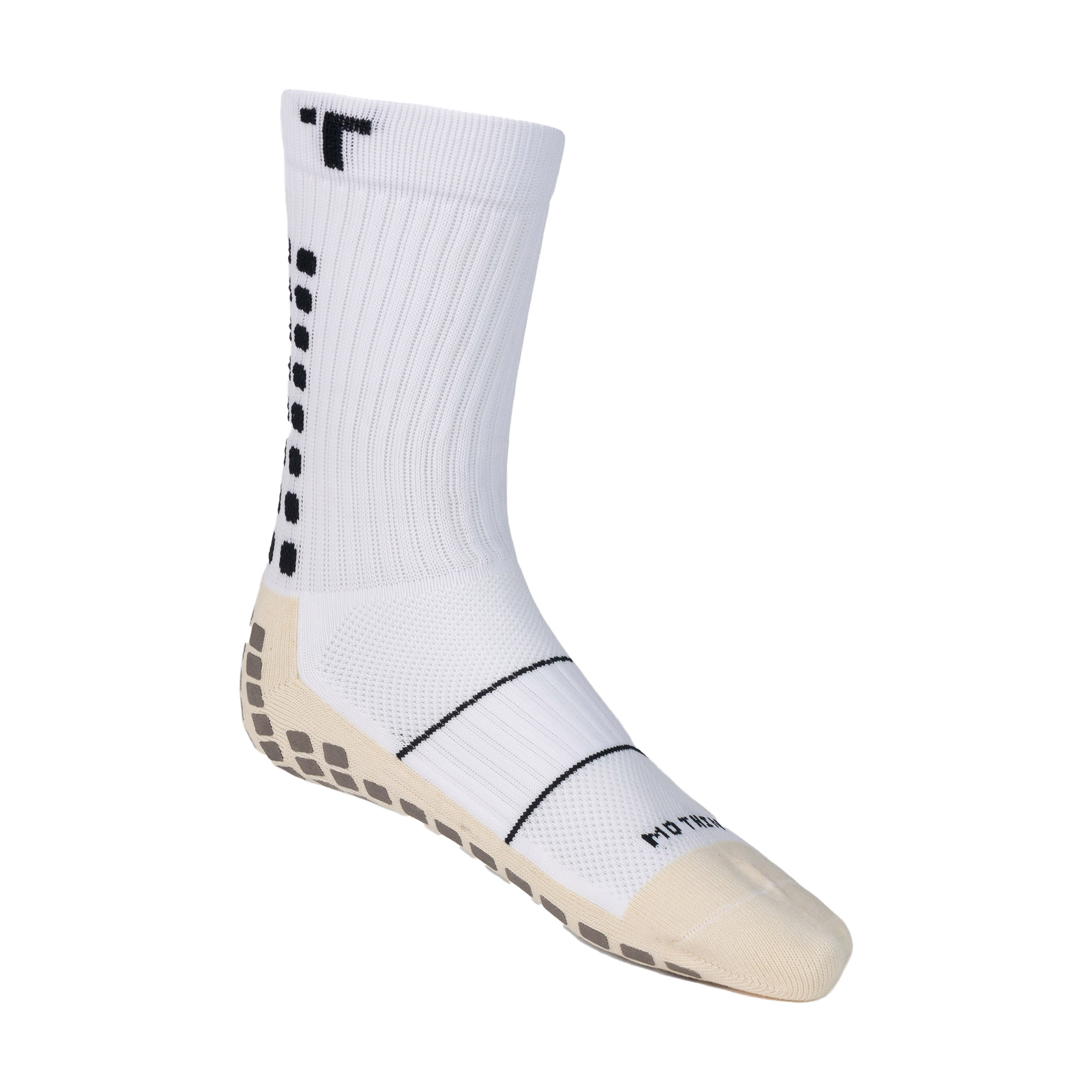 TRUsox Mid-Calf Tenké futbalové ponožky biele CRW300 (Mid-Calf Thin CRW300)