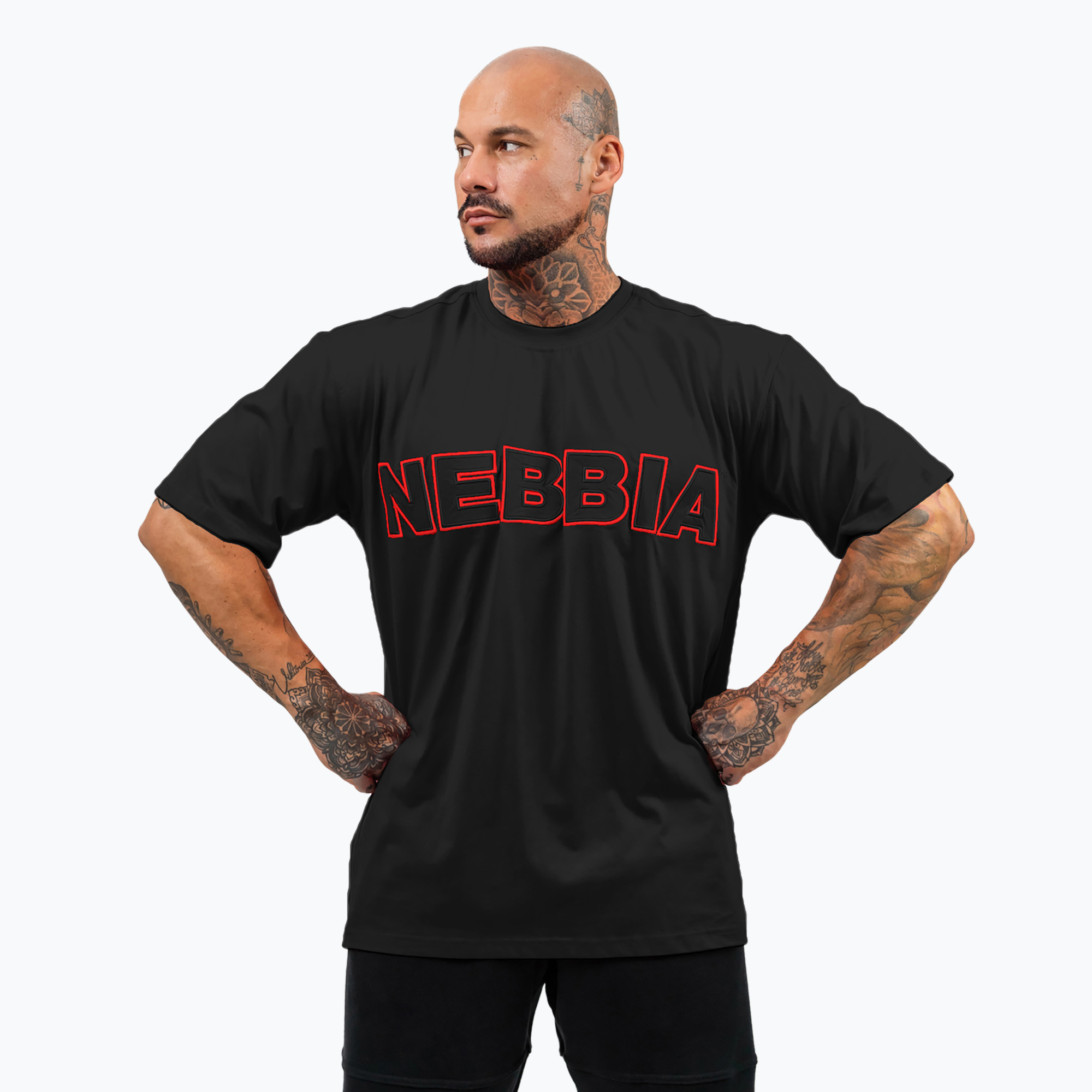 Pánske tričko NEBBIA Legacy čierne