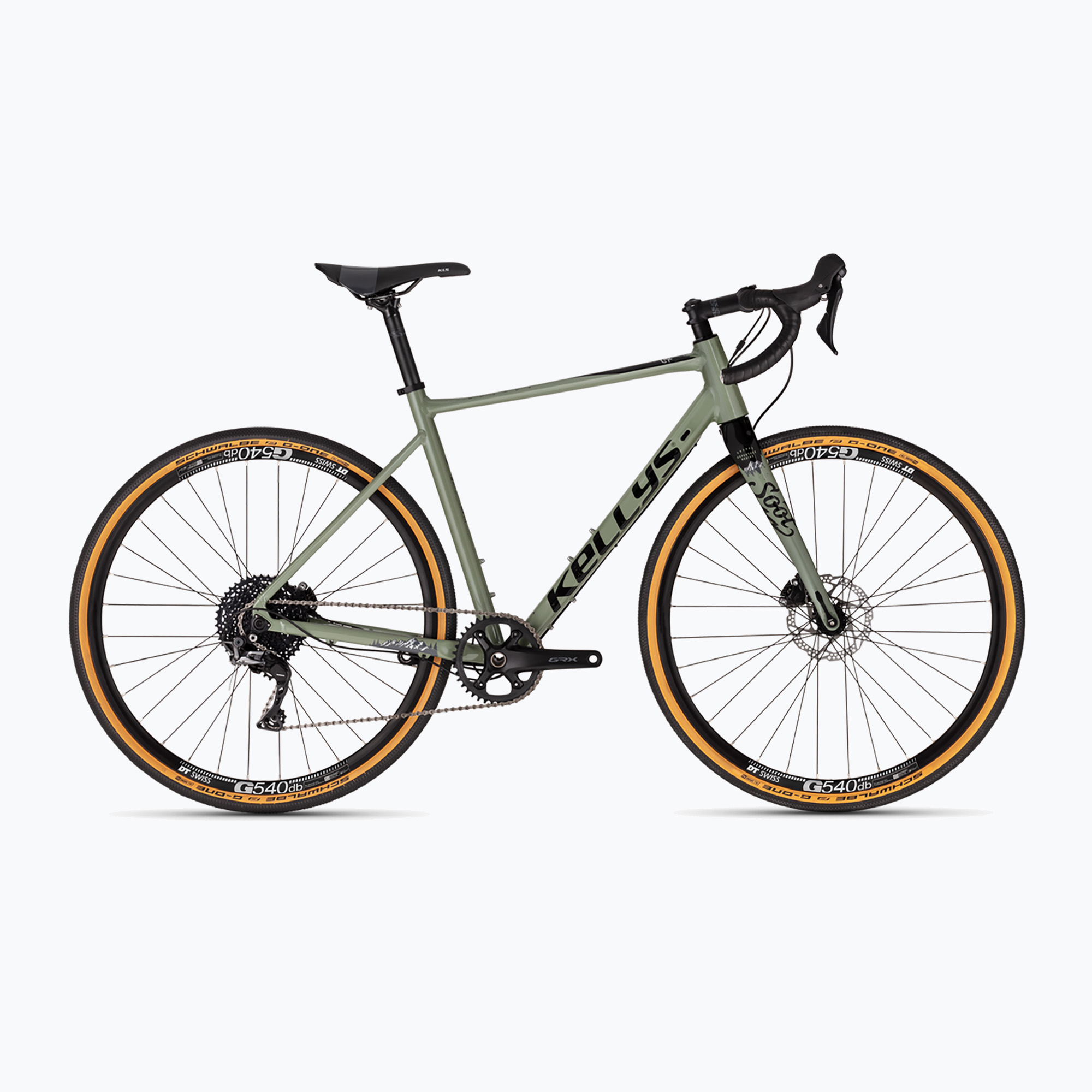 Zeleno-čierny štrkový bicykel Kellys Soot 70 (Soot 70 76433)