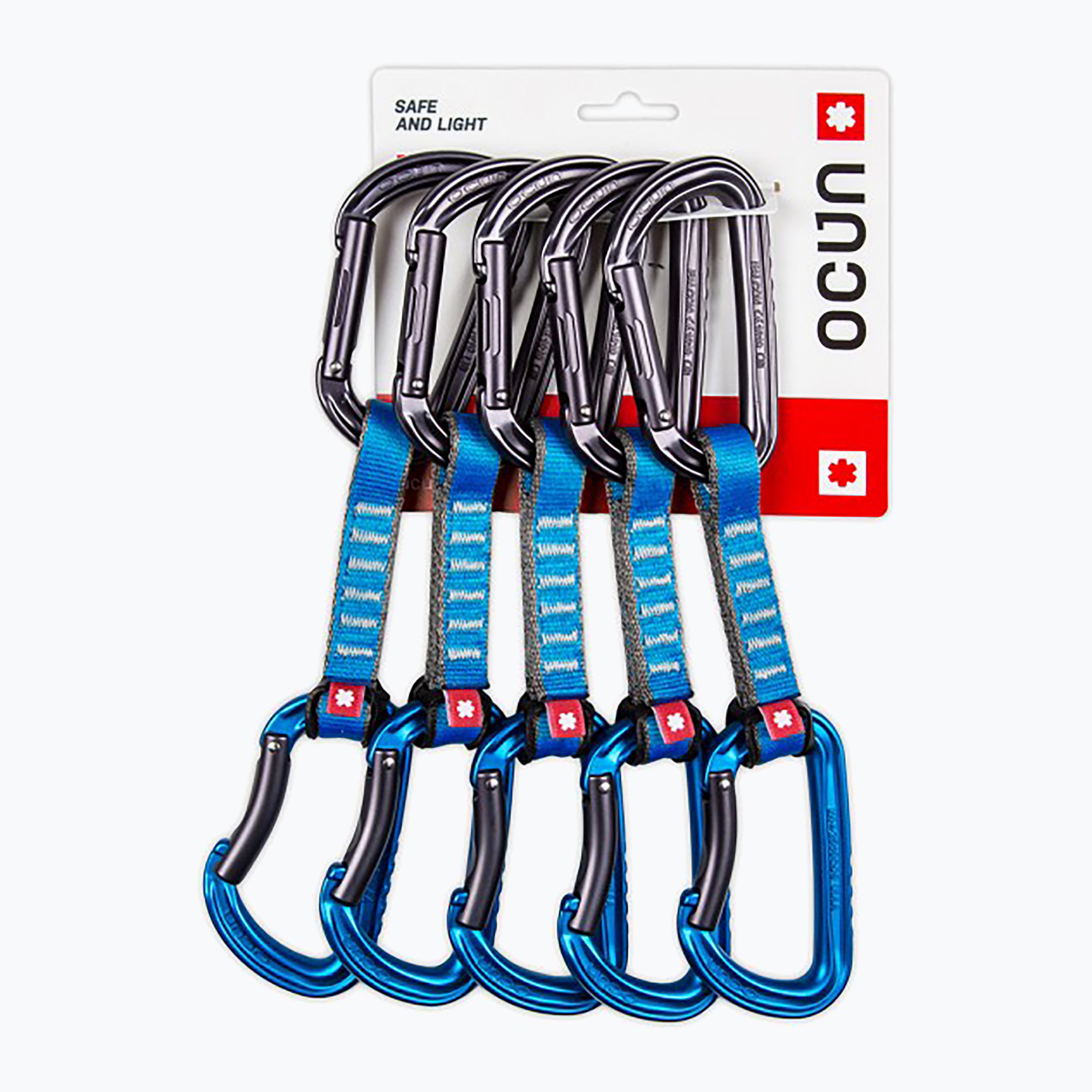 Lezecká expreska Ocun Falcon QD PA 10 cm 5 ks blue (Falcon QD PA 16 mm 4071)