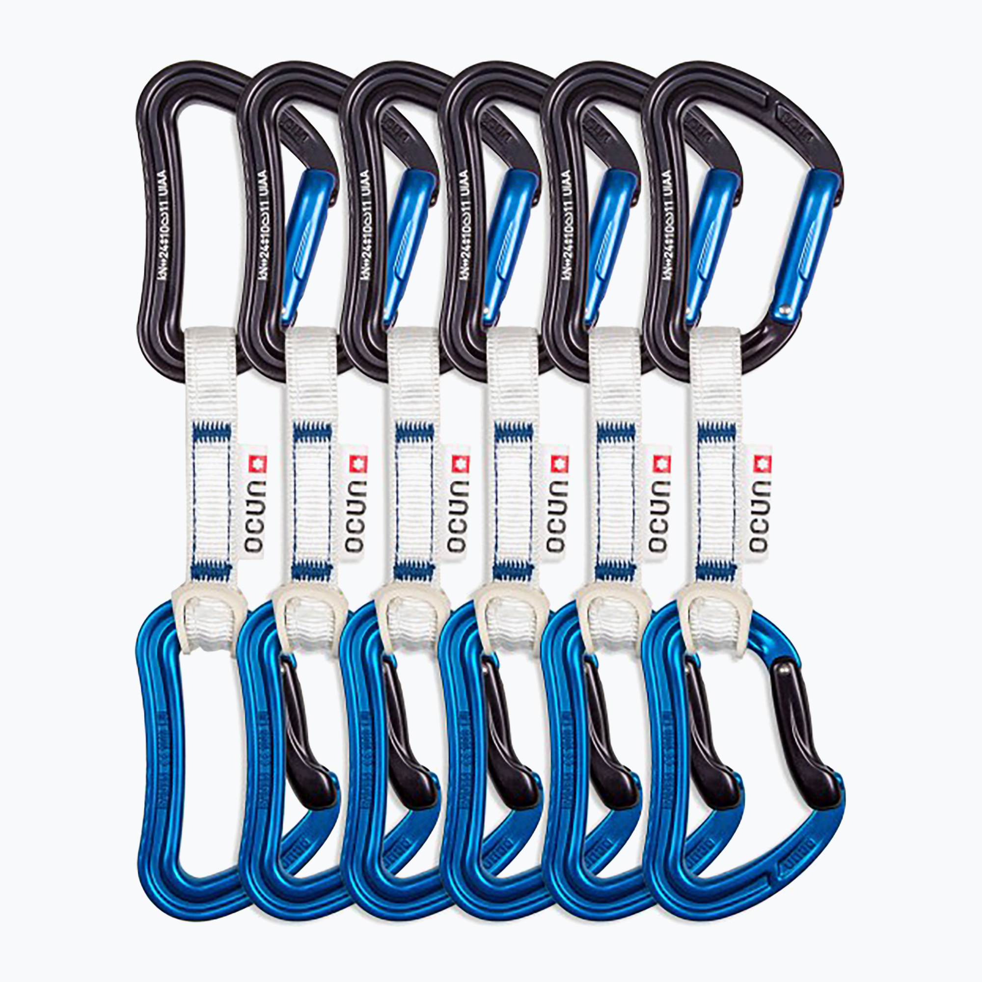 Lezecké expresky Ocun Raven QD Bio-Dyn-Ring 10 cm 6 ks blue (Raven QD Bio-Dyn-Ring 15 mm 5311)