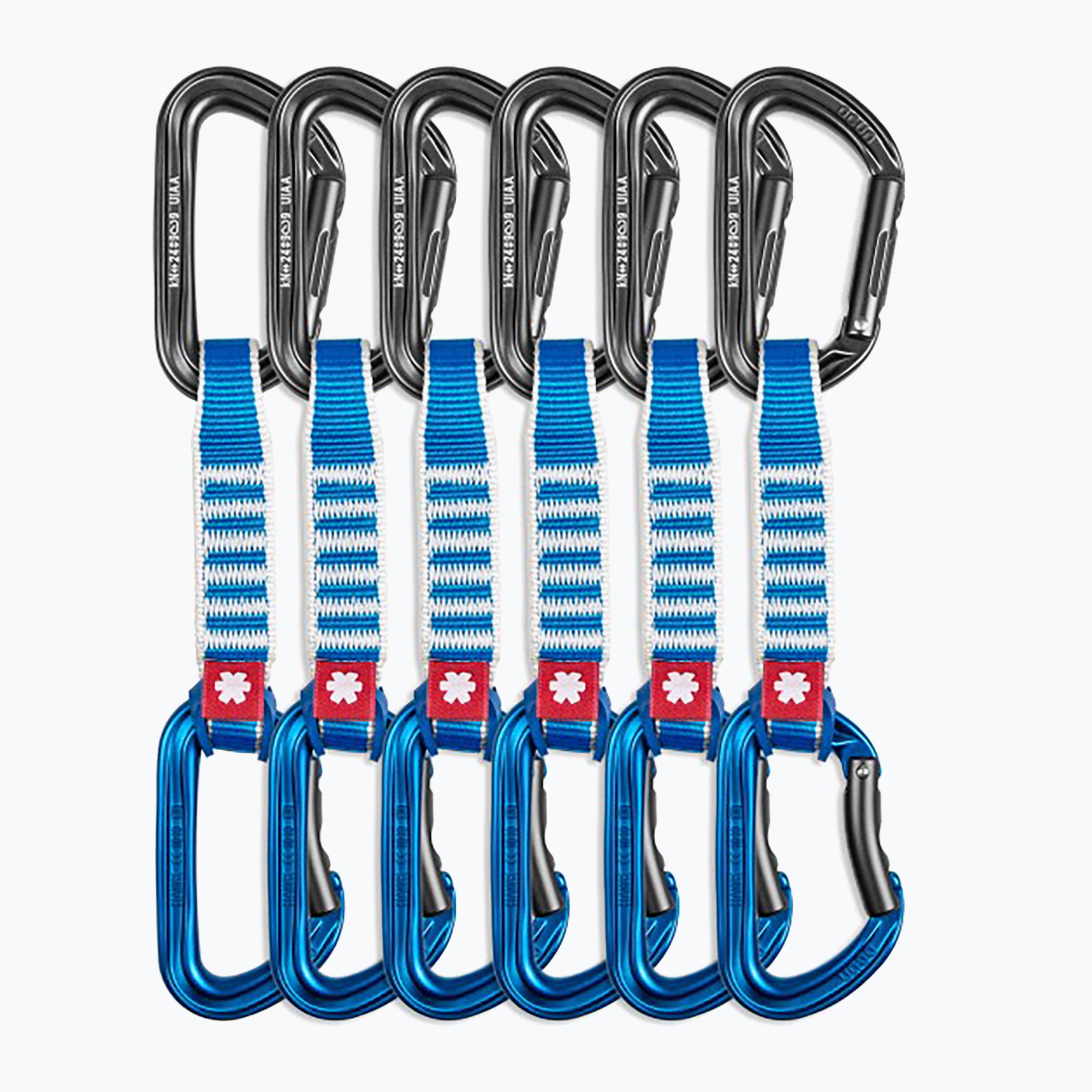 Lezecké expresky Ocun Hawk QD Zoom PA 12 cm 6 ks blue (Hawk QD Zoom PA 15/22 mm 5340)