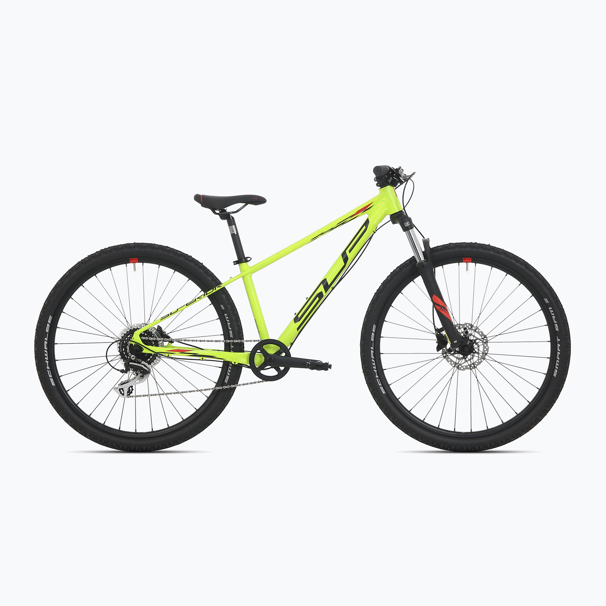 Detský bicykel Superior RACER XC 27 DB matný limetkový/červený