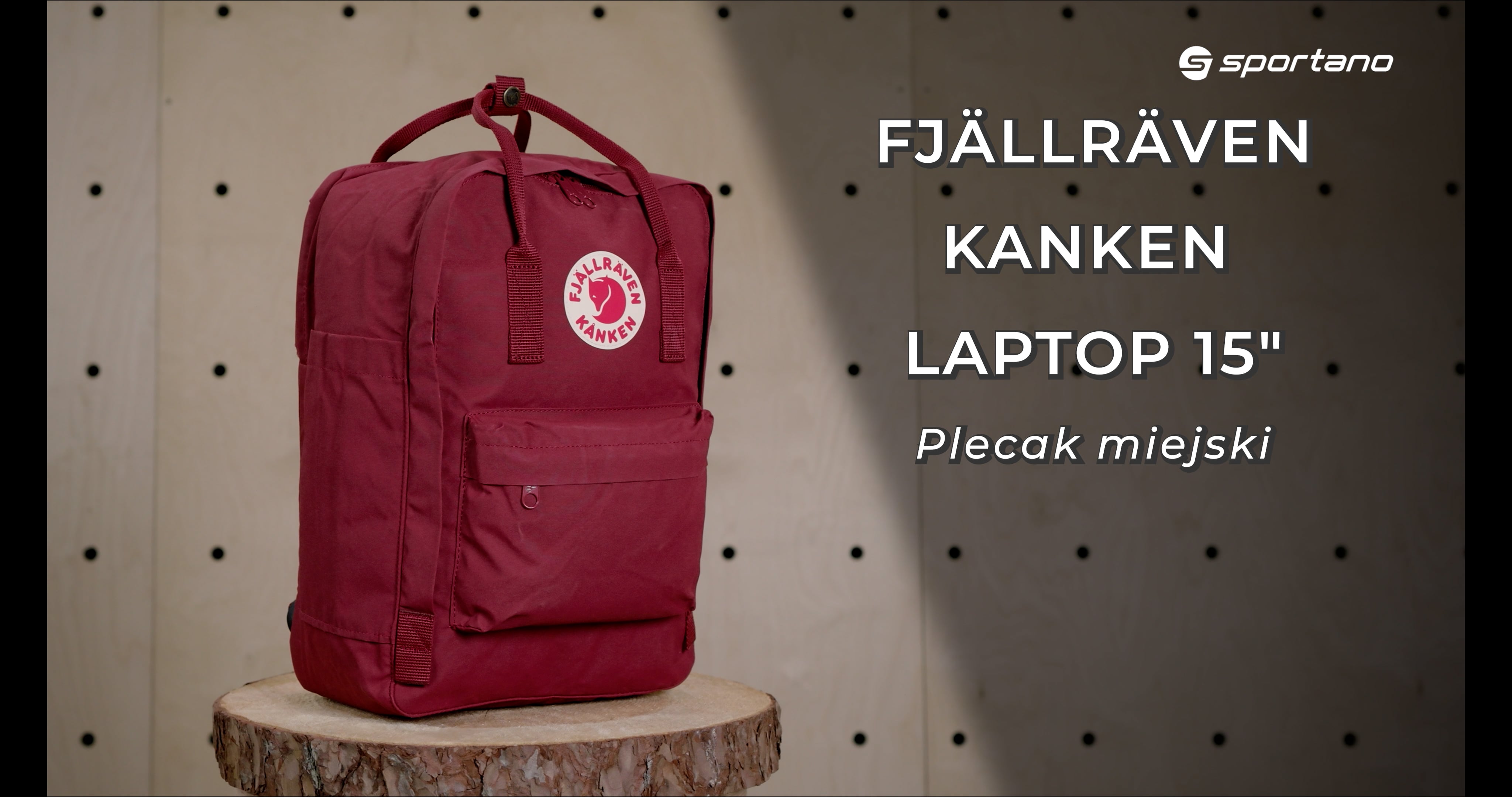 Fjällräven Kanken Laptop 15" turistický batoh 326 burgundy F23524