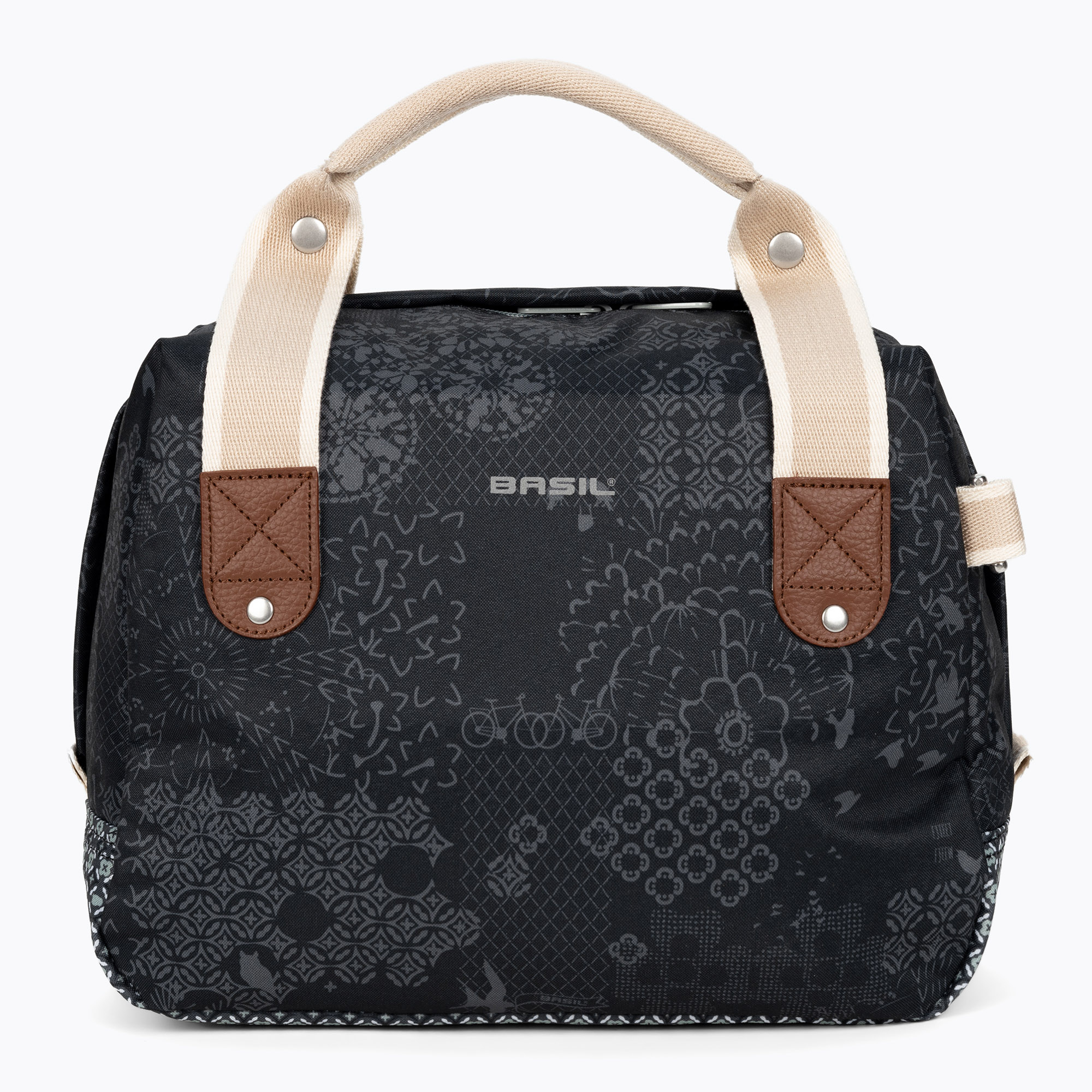 Taška na riadidlá mestského bicykla Basil Boheme navy blue B-18017 (Boheme City Bag B-18017)