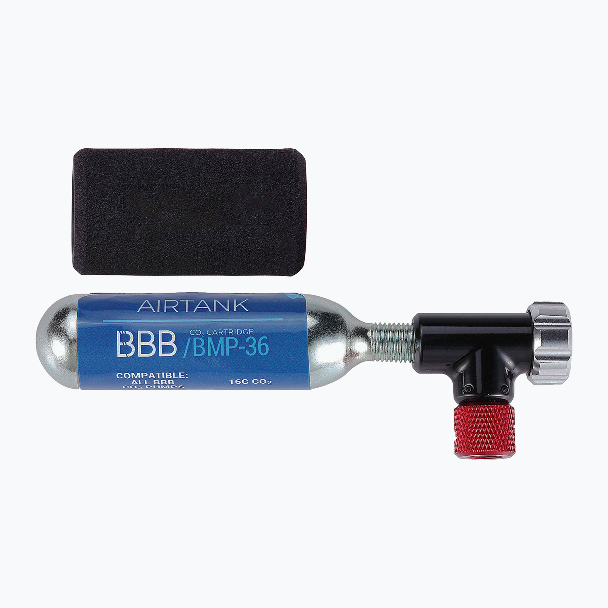 Pumpička na bicykel BBB Co2 EasyAir + 1x 16g kazeta black (Co2 EasyAir BMP-34/BLACK)